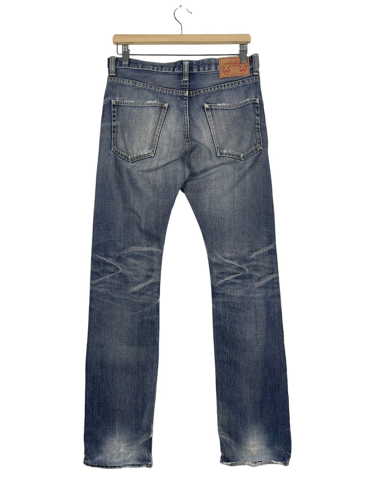 Hysteric Glamour Takeo Kikuchi Ripped Denim Flare Jeans Size US 32 / EU 48 - 7 Thumbnail