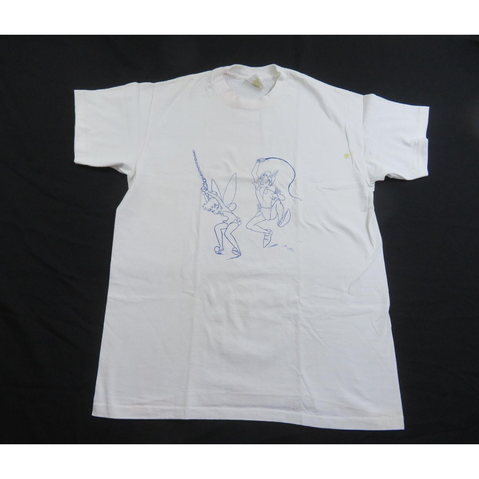 Other Peter Pan Whipping Tinker Bell Parody T-shirt Sz XL 1990s Size US XL / EU 56 / 4 - 1 Thumbnail