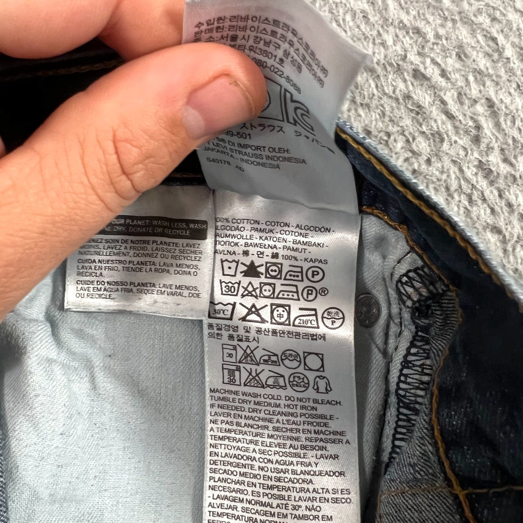 Levi's Levi's Men's Bermuda Shorts 34 Blue Denim 10" Casual Grunge Y2K Baggy Relaxed Fit Size US 34 / EU 50 - 7 Thumbnail
