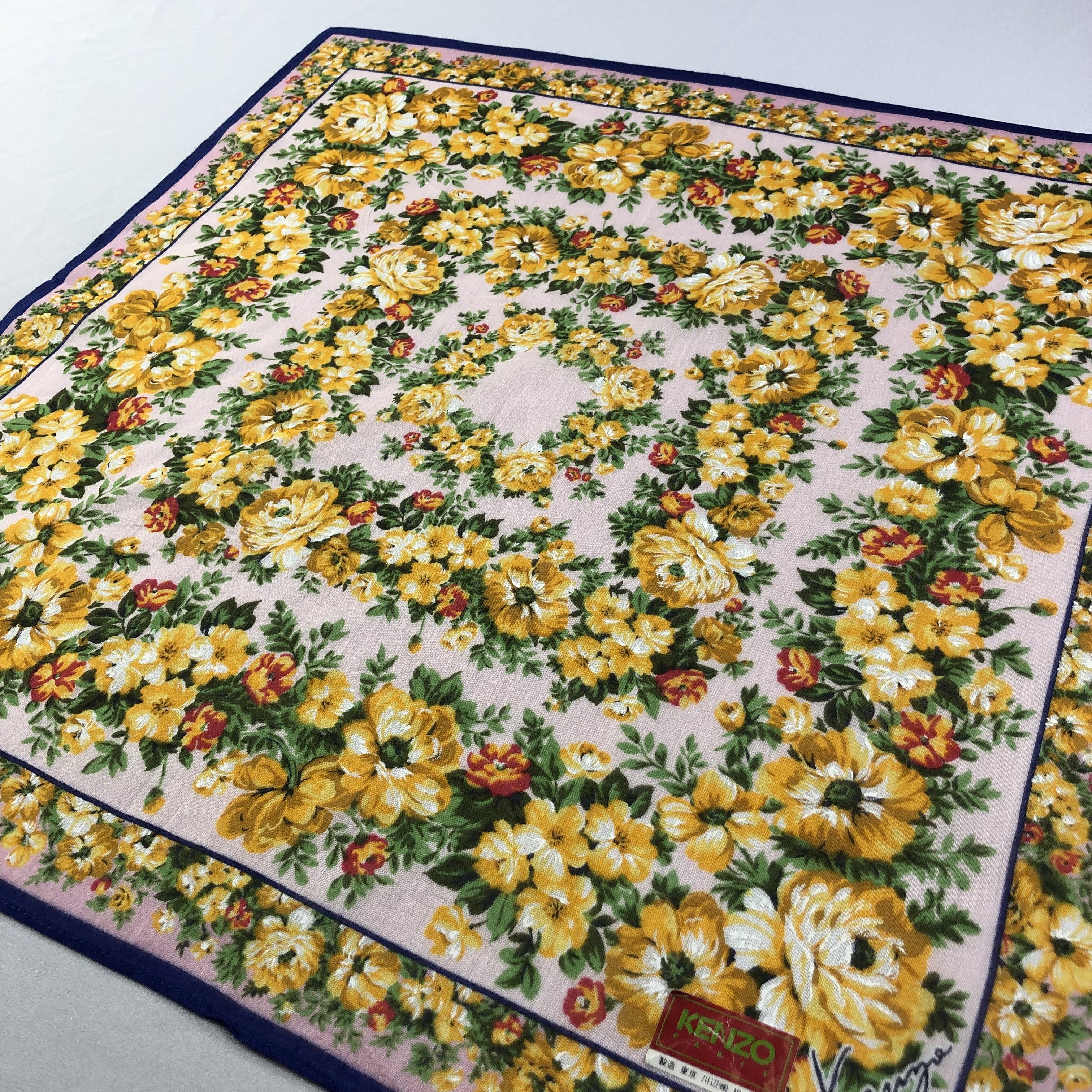 Kenzo Kenzo Floral Handkerchief Neckerchief Bandana H1702 Size ONE SIZE - 3 Thumbnail
