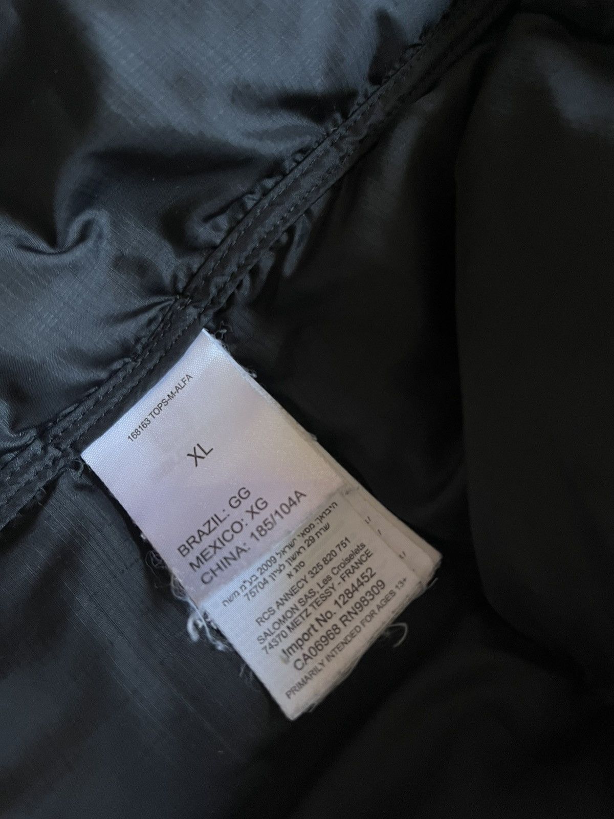 Salomon Vintage Salomon Puffer Down Parka Jacket Black XL Size US XL / EU 56 / 4 - 20 Thumbnail