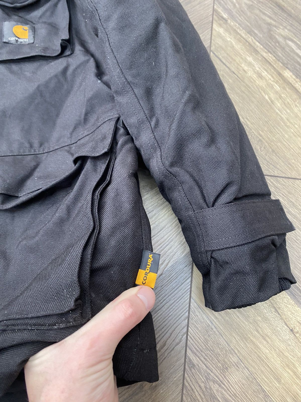 Carhartt × Vintage Vintage Carhartt Motorcycle Black Jacket Size US S / EU 44-46 / 1 - 7 Thumbnail