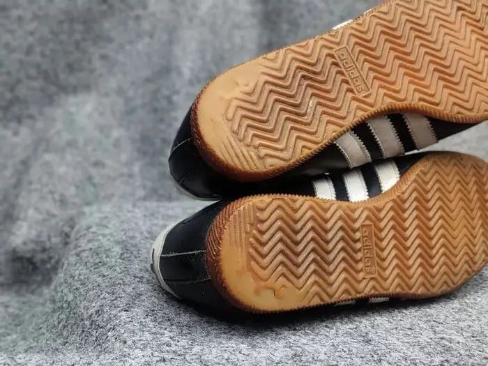 Adidas Vintage Adidas Originals Rekord Black Leather Sneaker Y2K Size US 6 / EU 39 - 20 Thumbnail