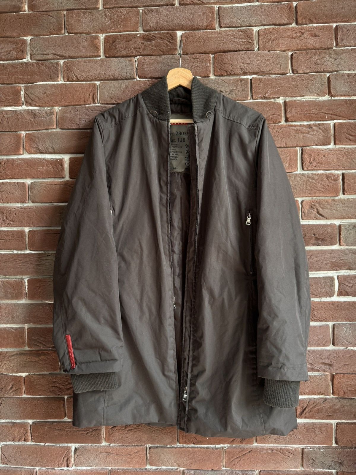 Prada Prada Vintage Gore Tex Coat Brown Jacket Women's 44IT design Size M / US 6-8 / IT 42-44 - 1 Thumbnail