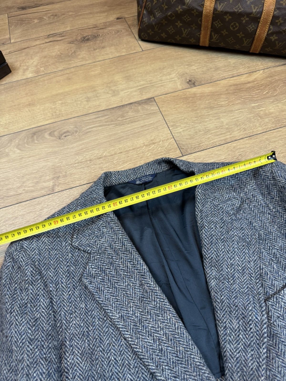 Harris Tweed Vintage wool blazer Harris Tweed original luxury item Size 46L - 7 Thumbnail