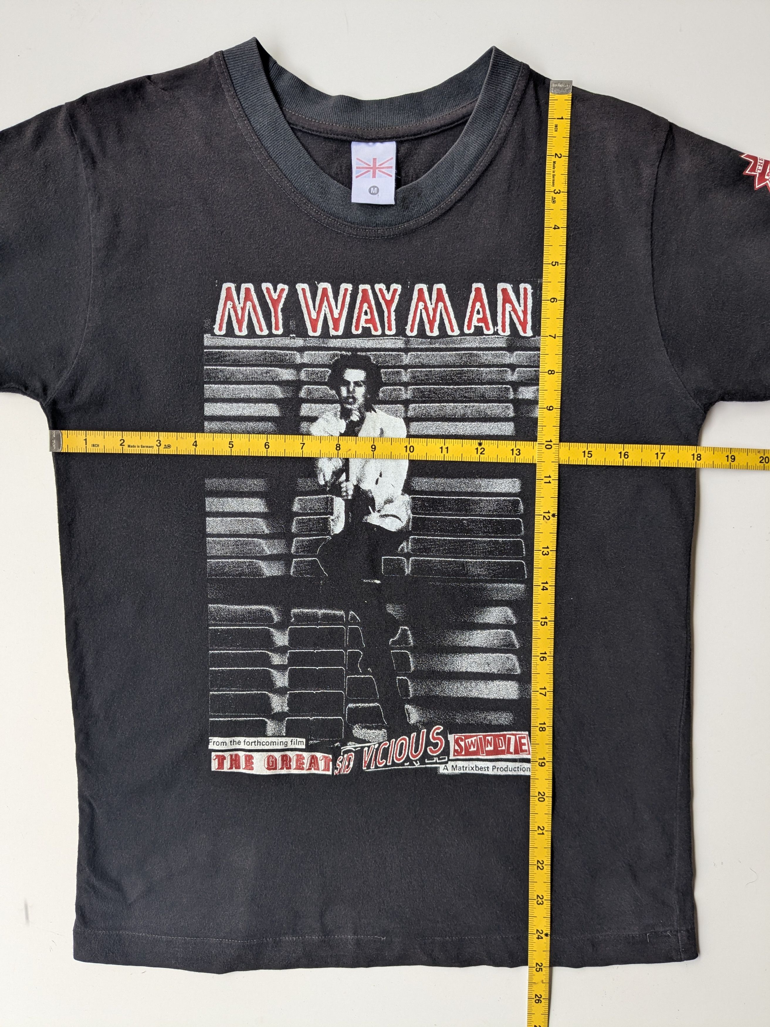 Band Tees Vintage 80s Sid Vicious Sex Pistol My Way Man Size US M / EU 48-50 / 2 - 8 Thumbnail