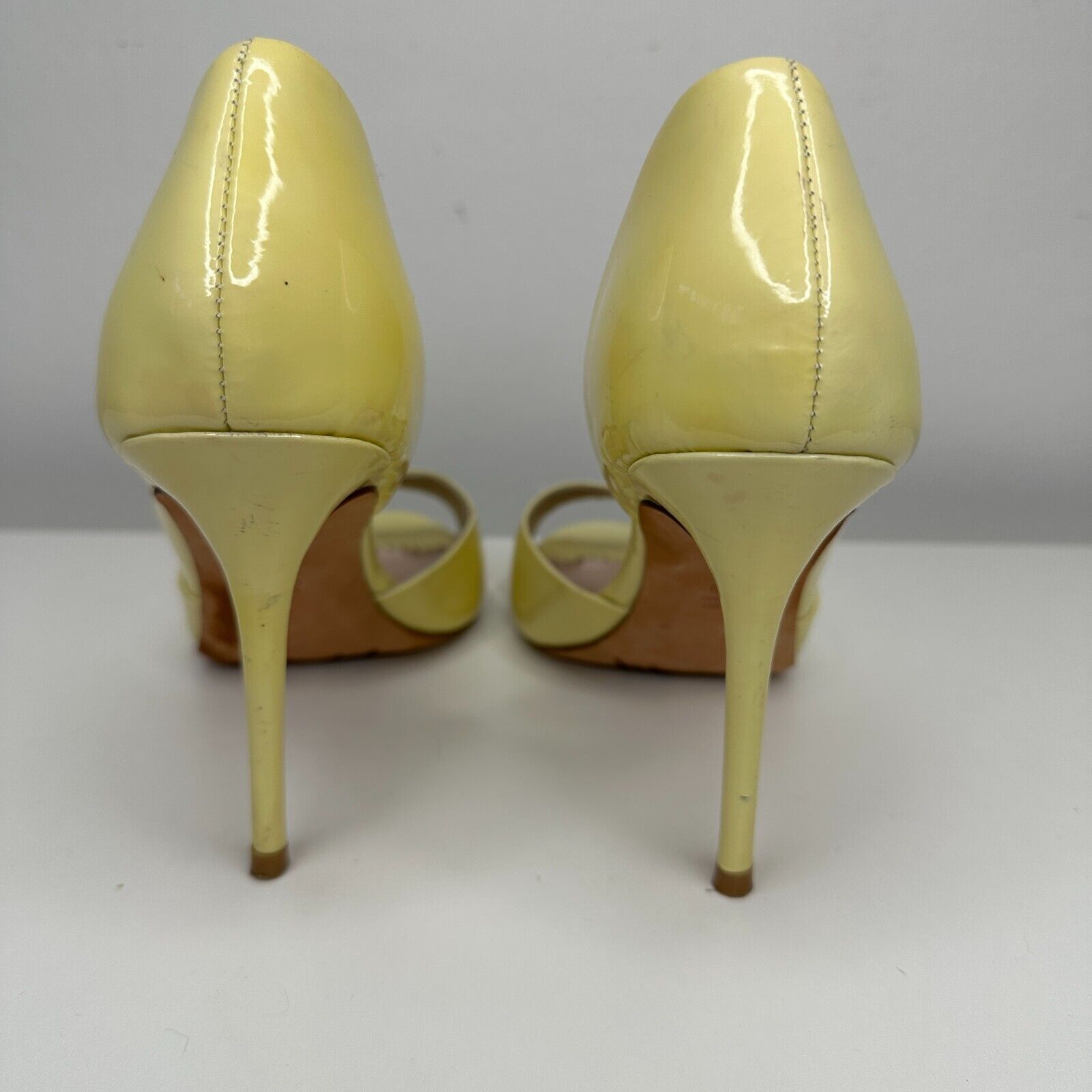 CAZABAT Jean-Michel Cazabat Yellow Olina DOrsay Stiletto Heel 38 7.5 Size US 7.5 / IT 37.5 - 5 Thumbnail