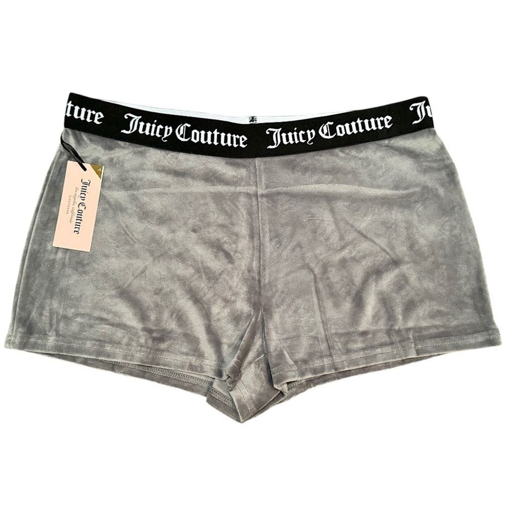 Juicy Couture Juicy Couture Classic Velour SOFT GREY Juicy BLING Logo SZ M Size 28" / US 6 / IT 42 - 2 Thumbnail