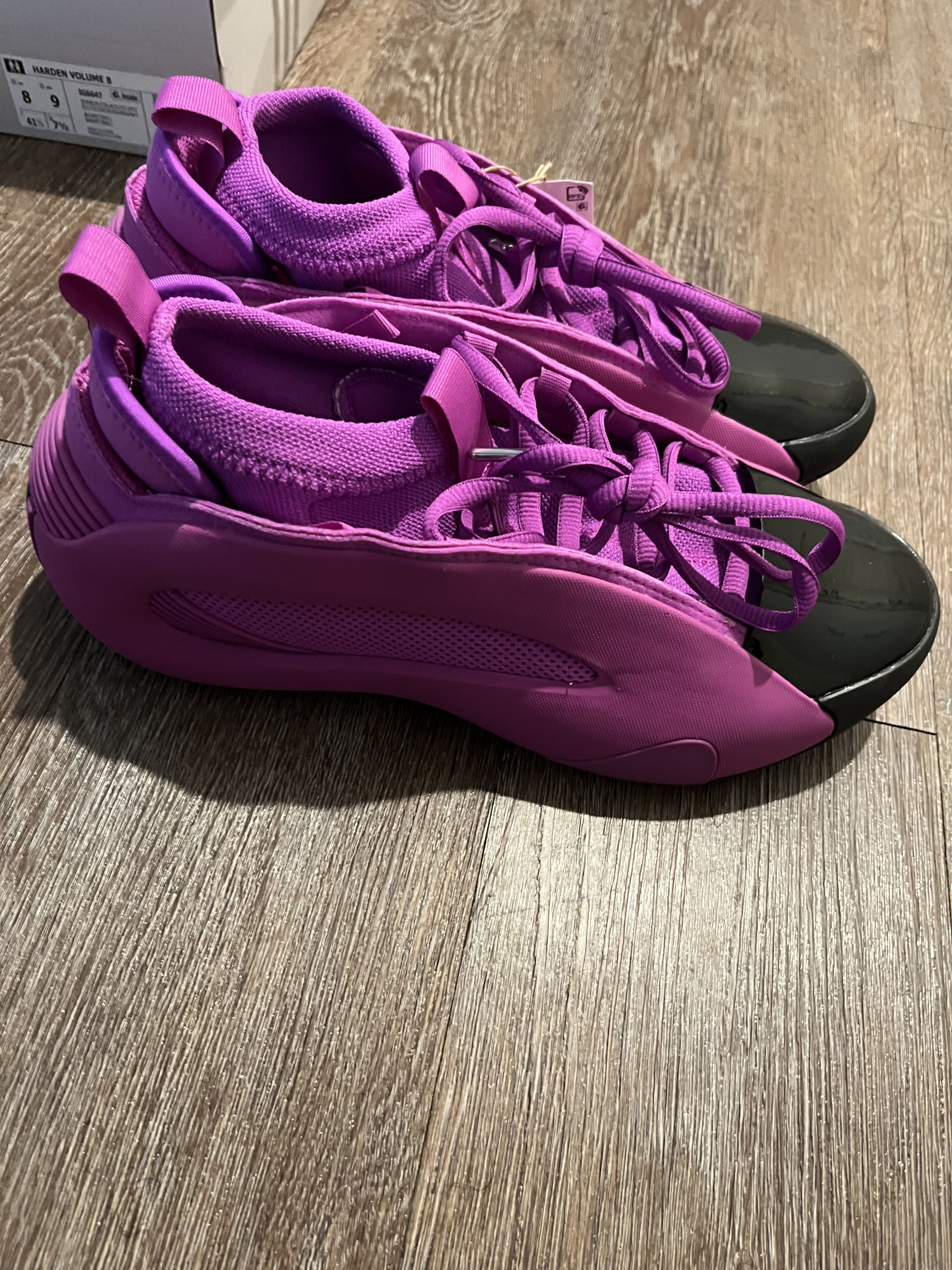 Adidas Harden Vol 8 purple burst Size US 8 / EU 41 - 2 Thumbnail