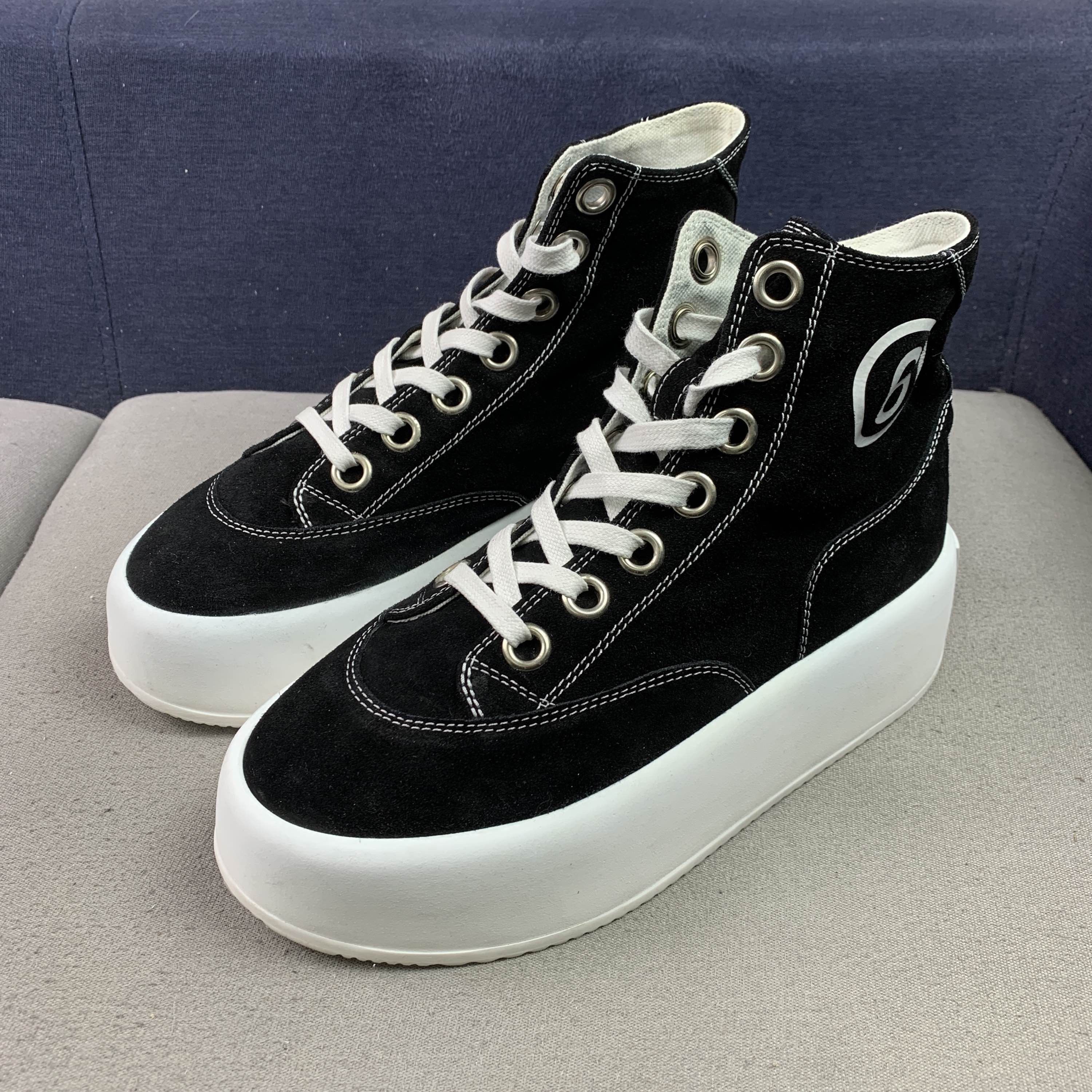 MM6 MM6 Maison Margiela Suede Platform Hi-Top Sneakers Size 37 Size US 7 / IT 37 - 1 Thumbnail