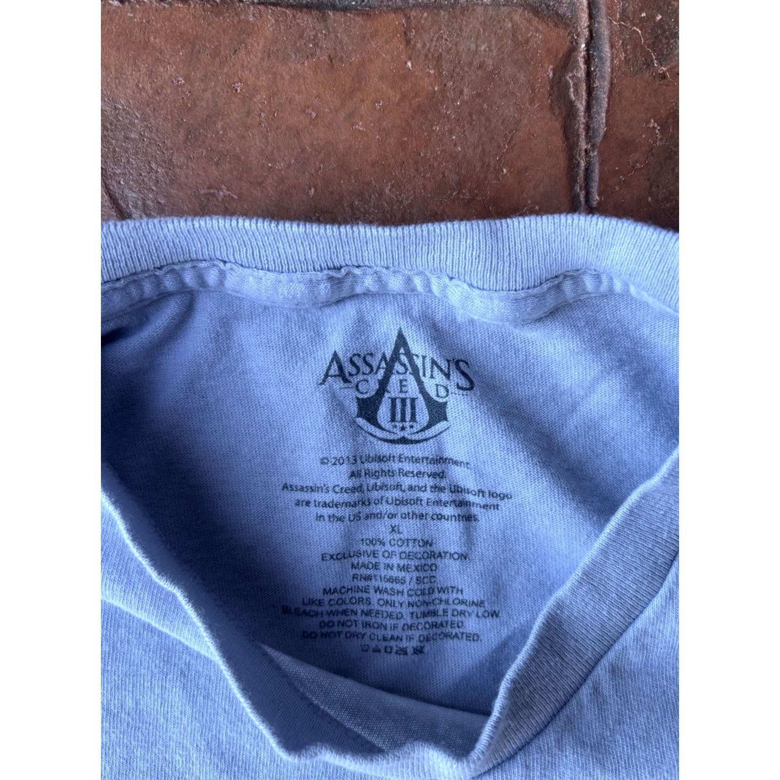 Vintage Ubisoft Assassin’s Creed 3 Video Game Promo T-Shirt XL Gray 2013 Men Size US XL / EU 56 / 4 - 2 Thumbnail