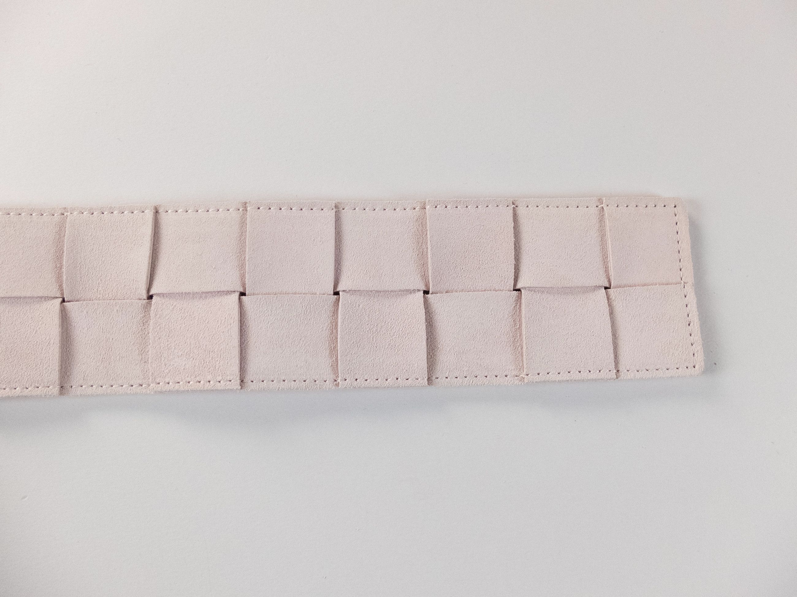 Bottega Veneta BOTTEGA VENETA pale pink woven suede belt Size 85 Size ONE SIZE - 7 Thumbnail
