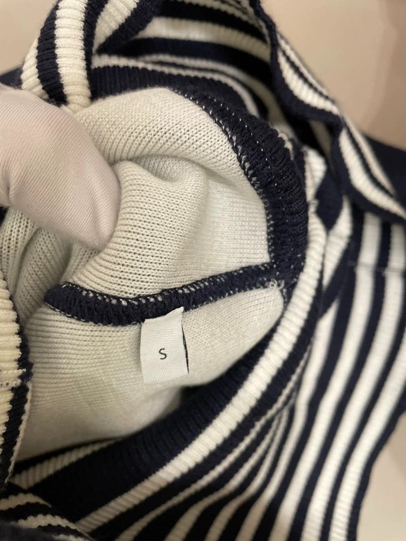 Loewe LOEWE Dark blue striped cotton knit sweater Size S / US 4 / IT 40 - 6 Thumbnail