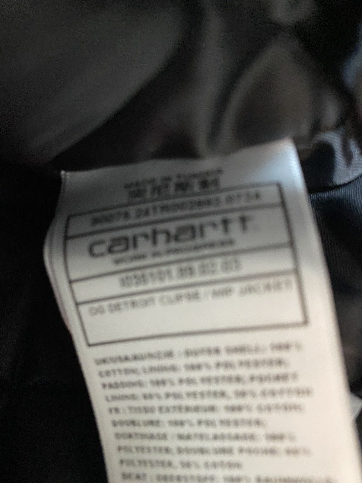 Carhartt Wip OG Detroit Carhartt WIP x Clipse size /XXL black Size US XXL / EU 58 / 5 - 8 Thumbnail