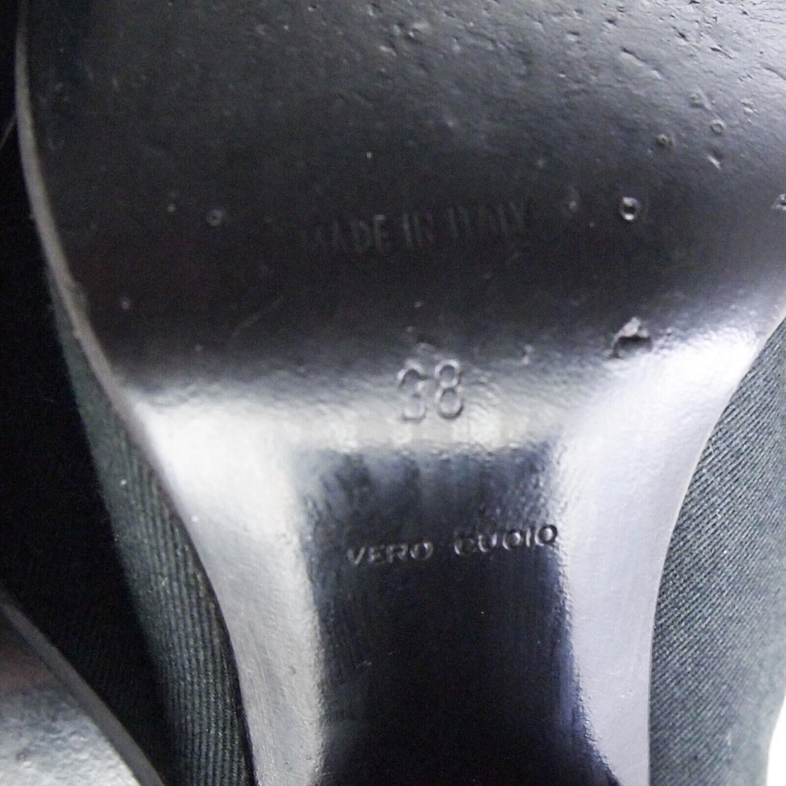 Miu Miu Miu Miu Heels Pumps Black Denim Size US 8 EU 38 Size US 8 / IT 38 - 7 Thumbnail