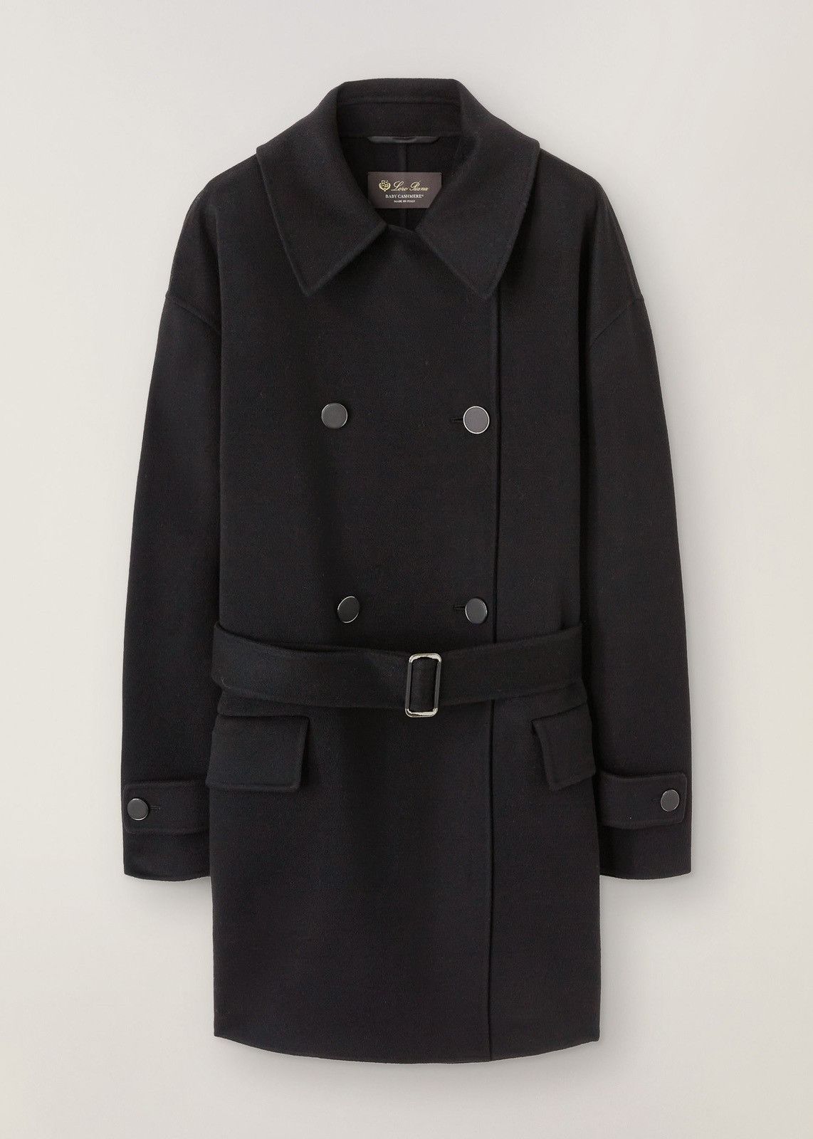 image of Loro Piana O1Loc1C0124 Caban Coat In Trout, Women's (Size Small)