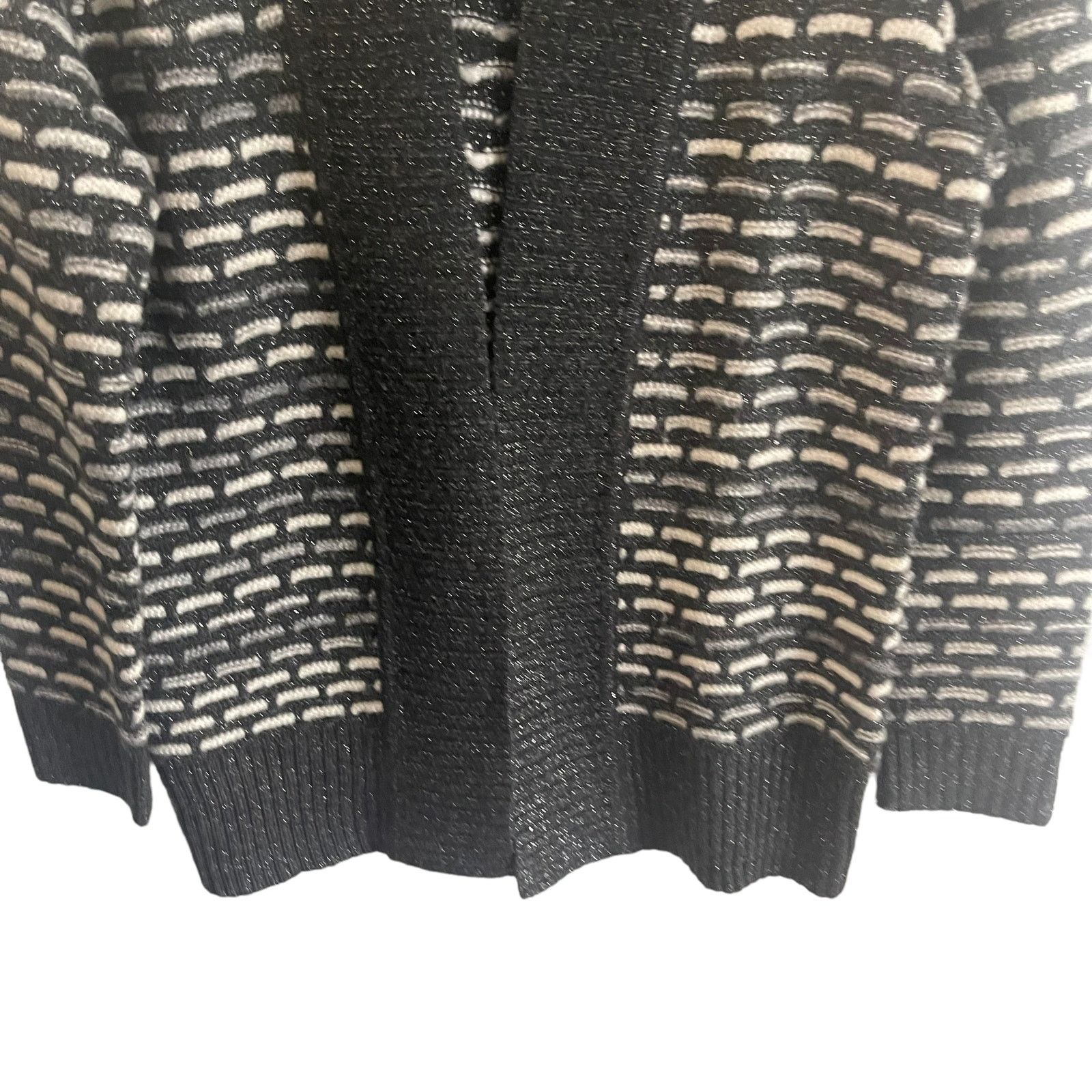 Other Liz Claiborne Gray Knit Open Front Cardigan Sweater Size S / US 4 / IT 40 - 3 Thumbnail