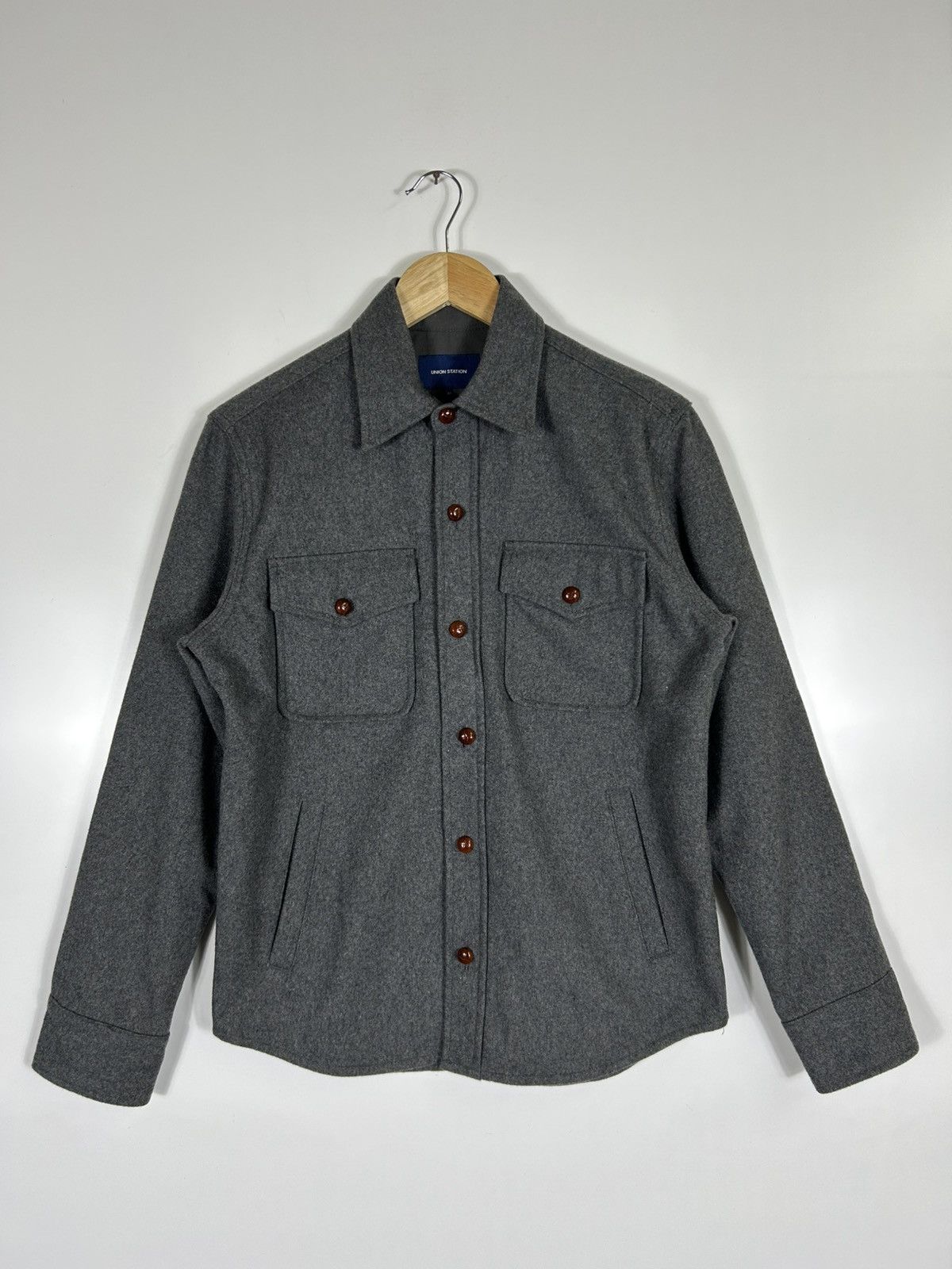 Japanese Brand 🔥Union Station Wool Button Chore Shirt Jacket Size US S / EU 44-46 / 1 - 1 Thumbnail