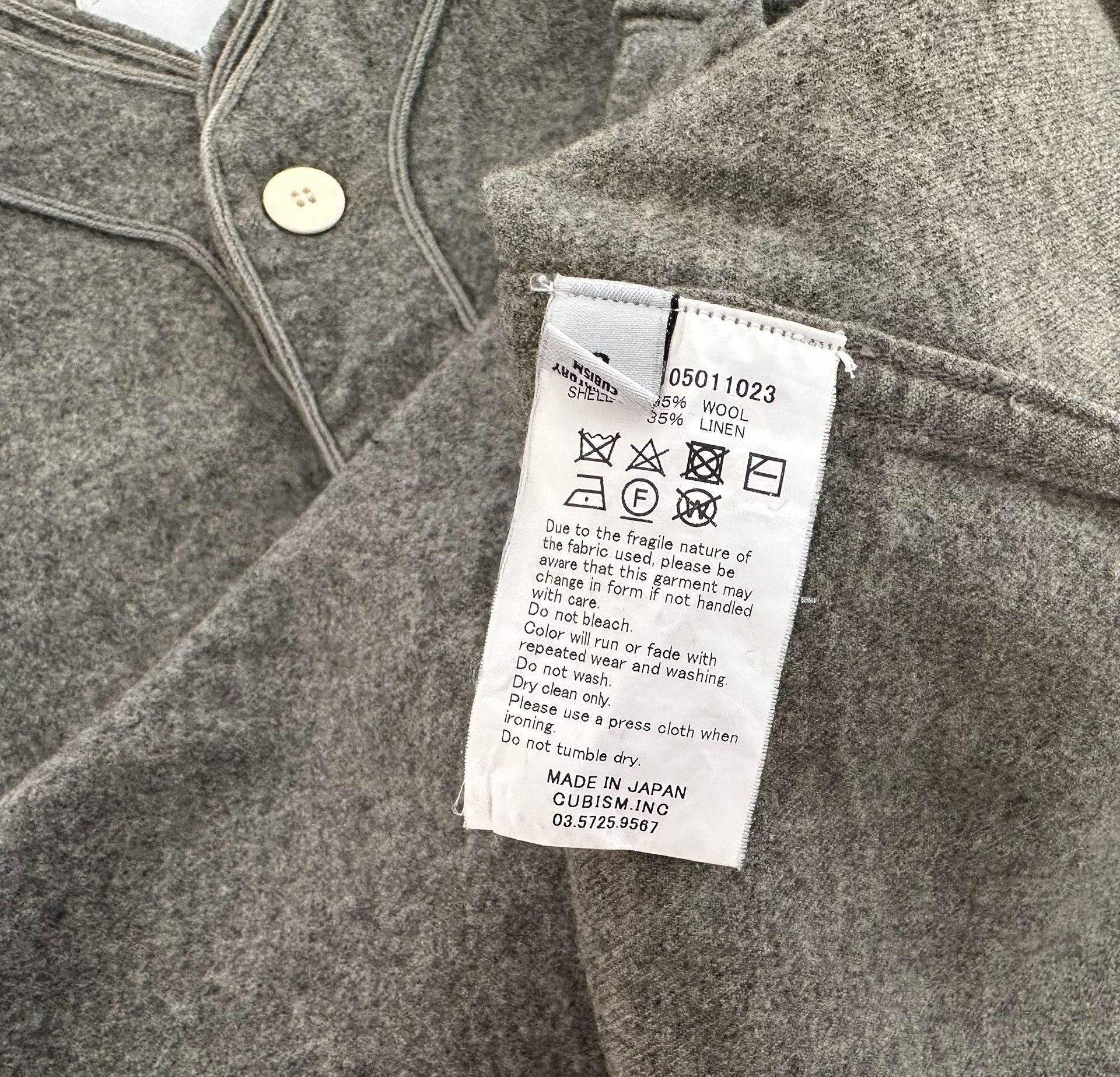 Visvim VISVIM DUGOUT SHIRT L/S WOOL/LINEN 17SS Size US M / EU 48-50 / 2 - 4 Thumbnail