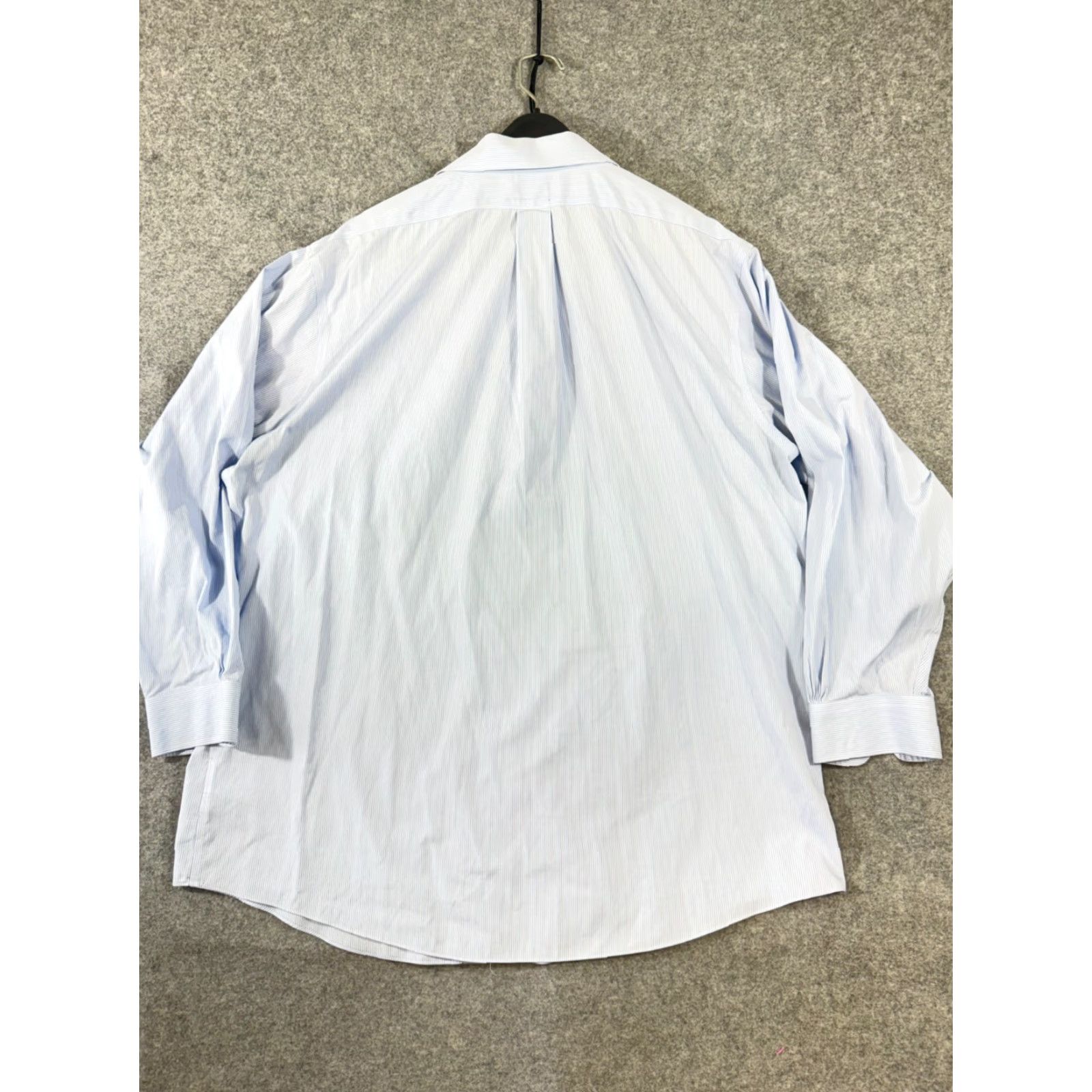 Brooks Brothers Brooks Brothers Regent Dress Shirt Mens 18-34 Blue Pinstriped Non-Iron Stretch Long Sleeve Regular Chest 55 in Womens? Size 48R - 7 Thumbnail