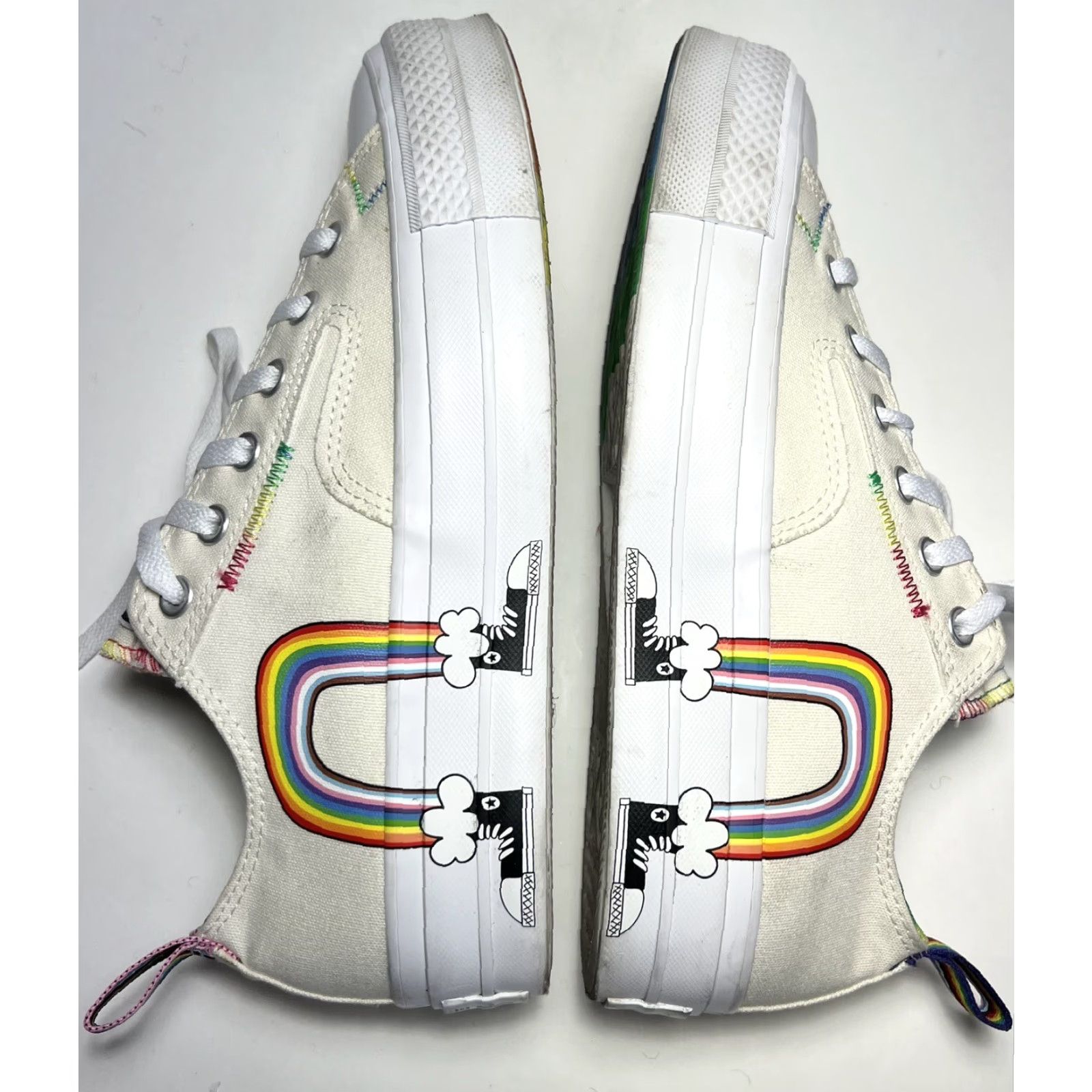 Converse Converse CTAS Lift Platform Pride Low Top Rainbow Men’s 8 Women’s 10 Sneakers Shirt? Size M / US 6-8 / IT 42-44 - 3 Thumbnail