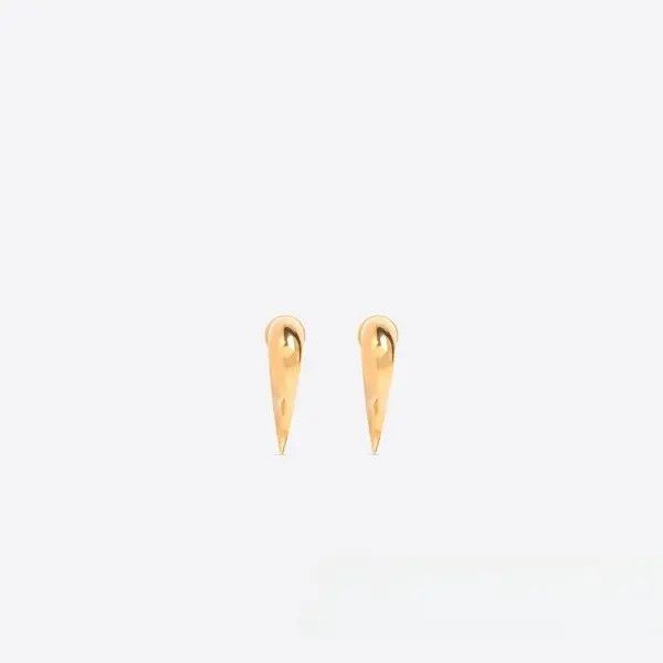 Balenciaga o1mt1gz1124 Size: OS / Force Horn Earrings in Gold Size ONE SIZE - 3 Thumbnail