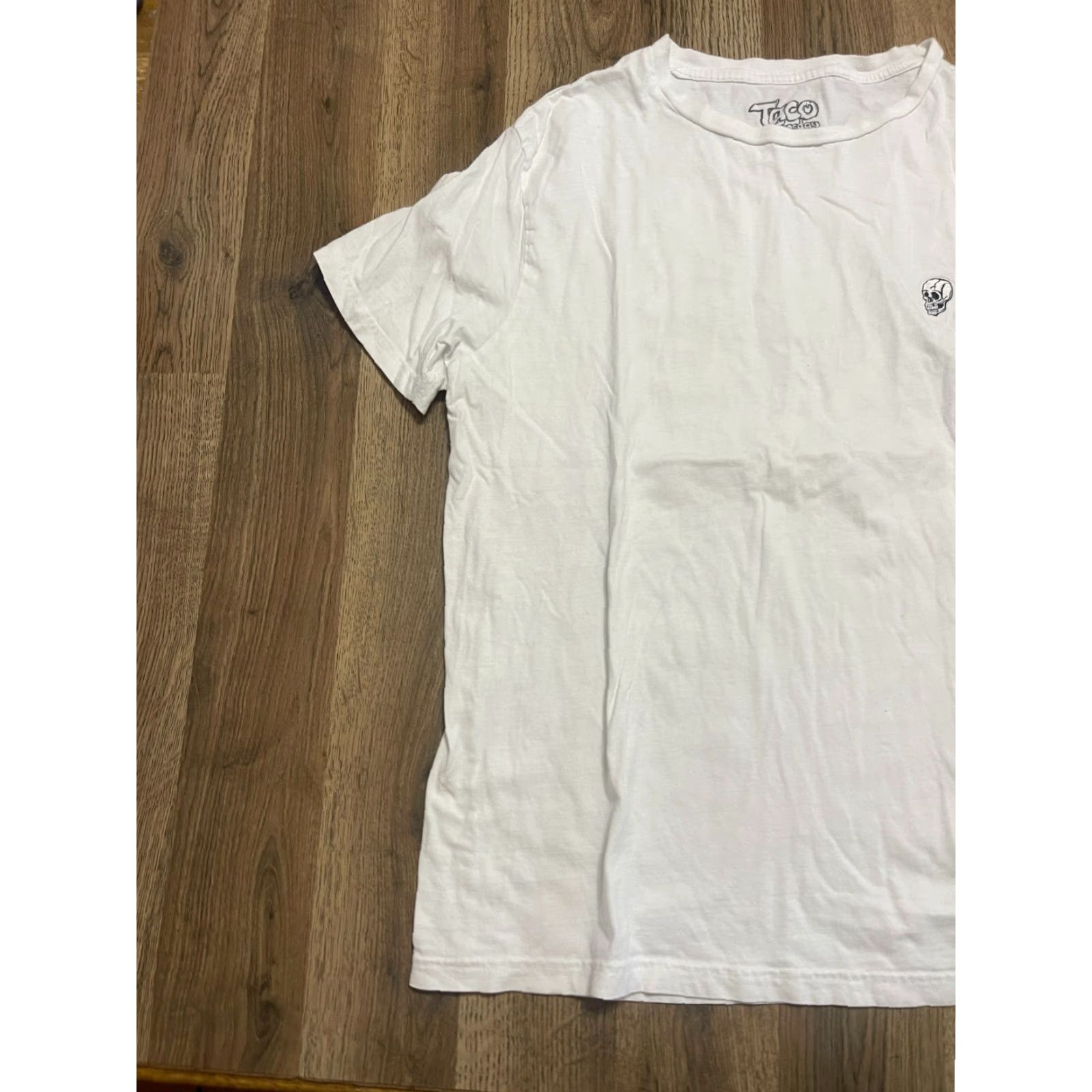 Vintage Taco Tuesday Shirt Men Large White Crew Neck Short Sleeve Skeleton Size US L / EU 52-54 / 3 - 3 Thumbnail
