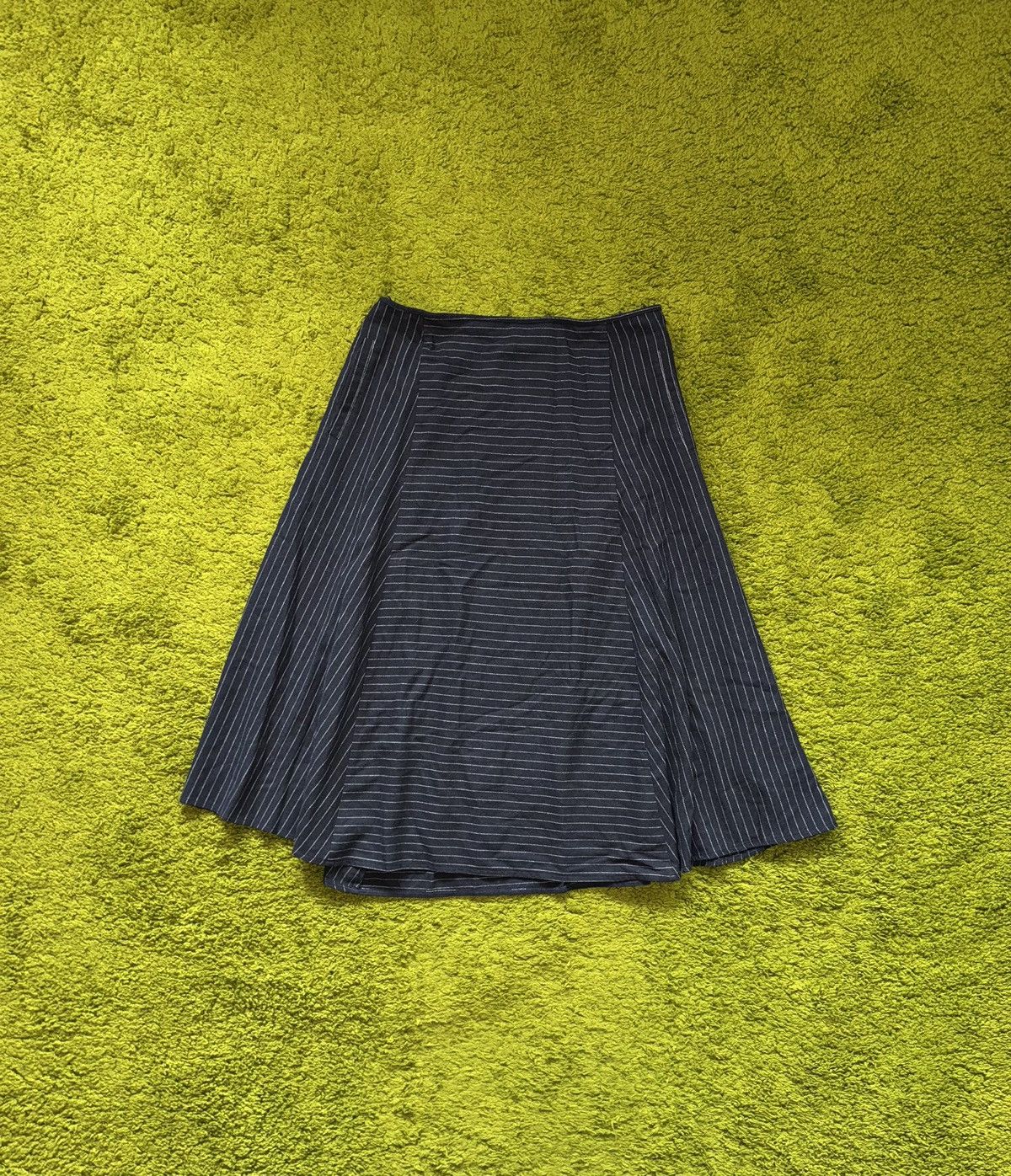 Designer × Marina Rinaldi Marina Rinaldi wool blend striped skirt Size 34" / US 12 / IT 48 - 1 Thumbnail