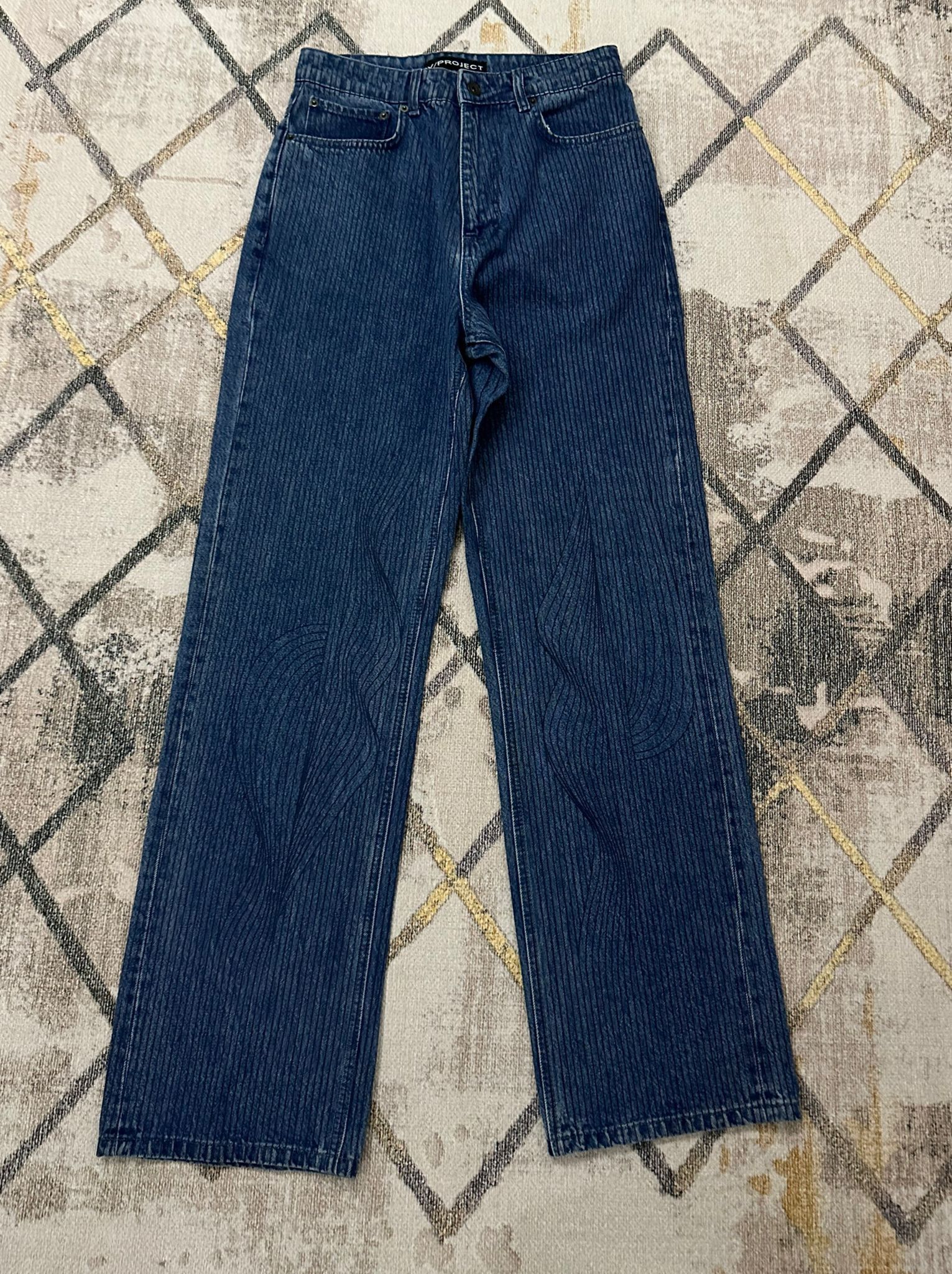 Y/Project Y/PROJECT Vine Embroidery Denim in Blue Indigo Size S Size US 30 / EU 46 - 1 Thumbnail