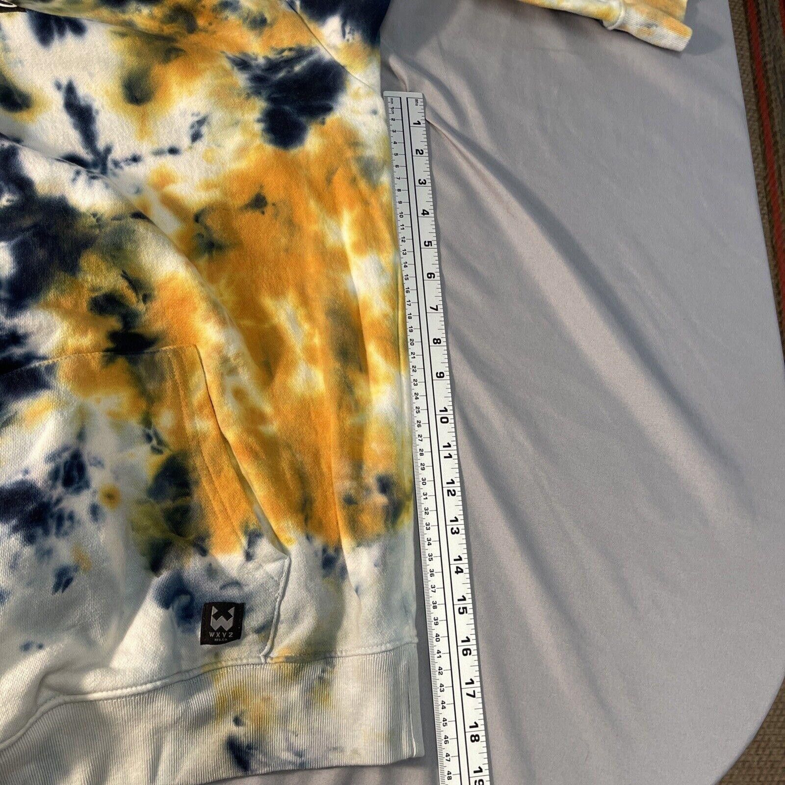 Designer WXYZ Tie Dye Pullover Hoodie Mens Size L Cotton VIBES Size US 34 / EU 50 - 7 Thumbnail
