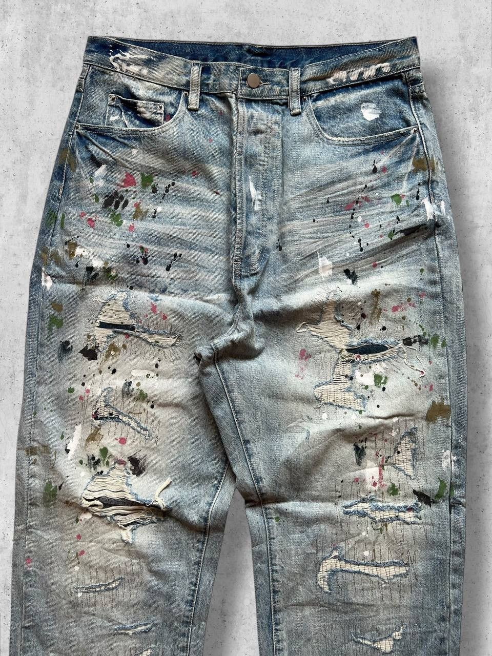 Other Jeans Ripped n Painted ifsixwasnine hystericglamour y2k bagg Size US 34 / EU 50 - 7 Thumbnail