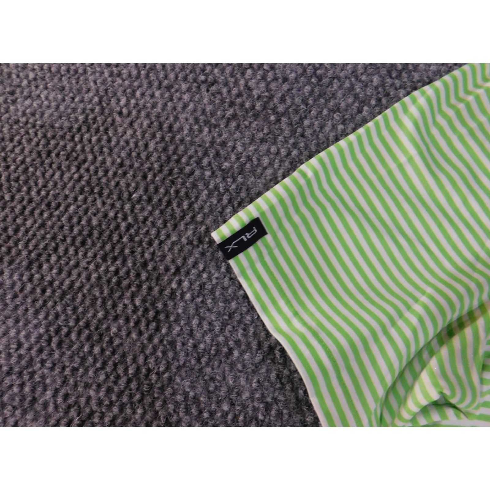 Ralph Lauren RLX Ralph Lauren Polo Shirt Mens M Green White Striped Golf Performance Shirt Size US M / EU 48-50 / 2 - 5 Thumbnail