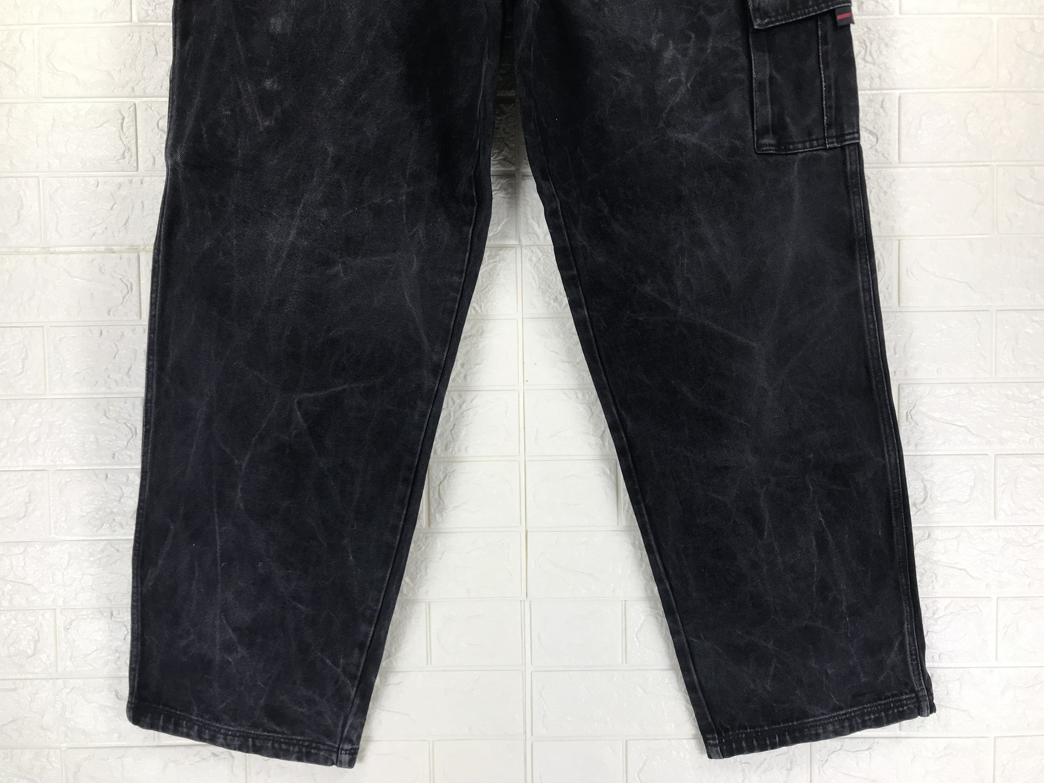 Fubu Vintage Fubu Faded Black Cargo Baggy Jeans Crazy Wide Denim Size US 38 / EU 54 - 8 Thumbnail