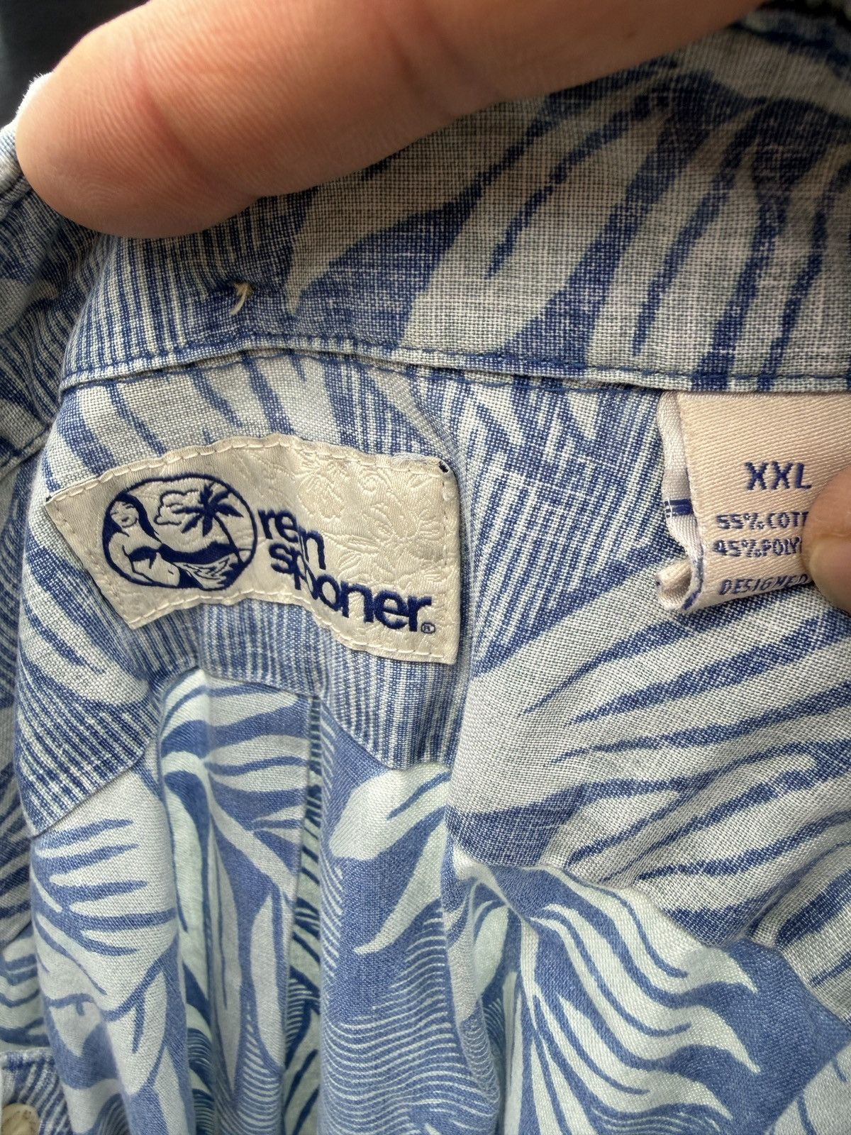 Reyn Spooner PreOwned Reyn Spooner Blue Hawaiian Print Men's XXL Size US XXL / EU 58 / 5 - 4 Thumbnail