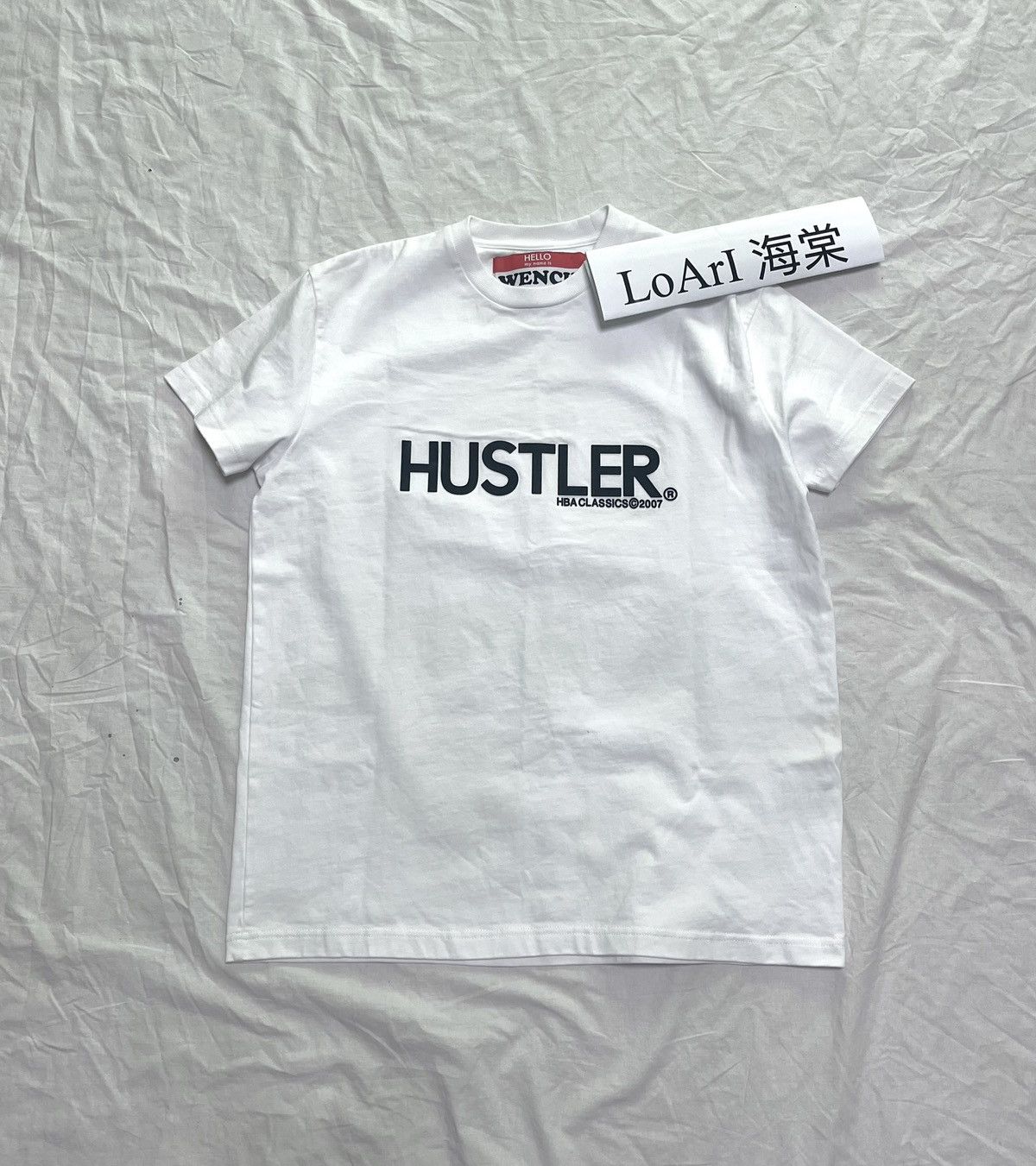 hood by air hba 17ss “HUSTLER” t-shirt