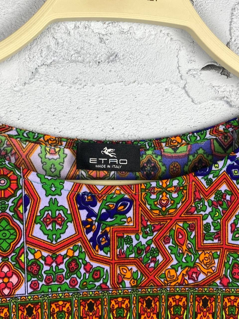 Etro Abstract Etro Rare Colorfull Italian Designer Midi Dress Size M / US 6-8 / IT 42-44 - 7 Thumbnail