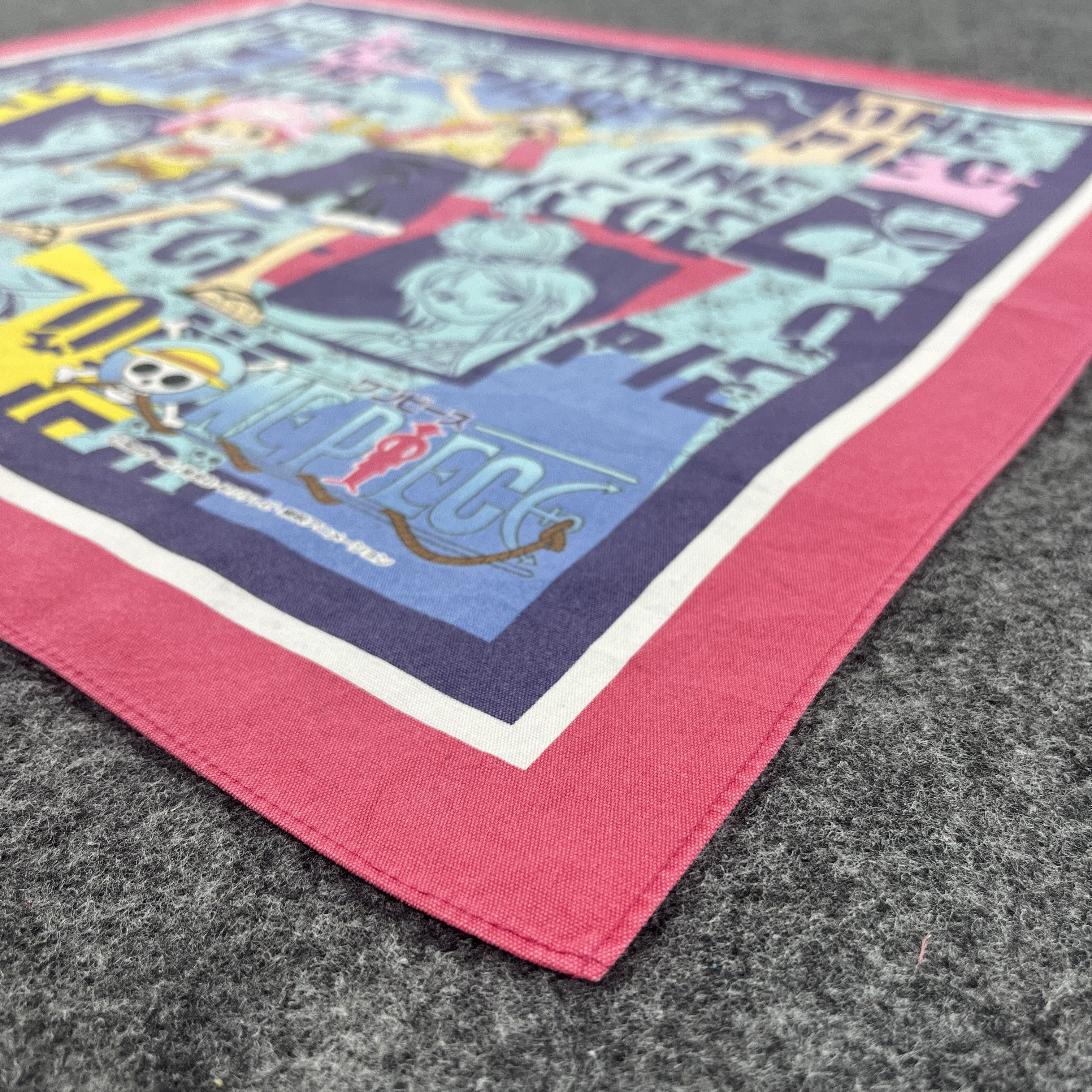 Anime × One Piece × Vintage One Piece Handkerchief / Bandana / Neckerchief B197 Size ONE SIZE - 4 Thumbnail
