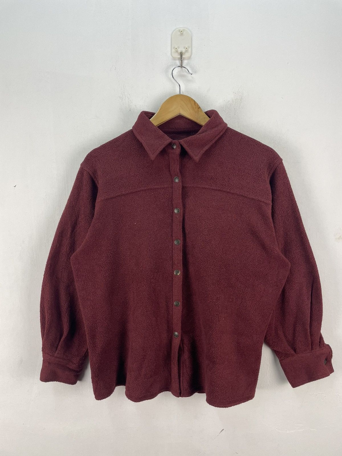 Vintage × Woolrich Woolen Mills Vintage Woolrich Fleece Shirt Button Up Sweater Size L / US 10 / IT 46 - 1 Thumbnail