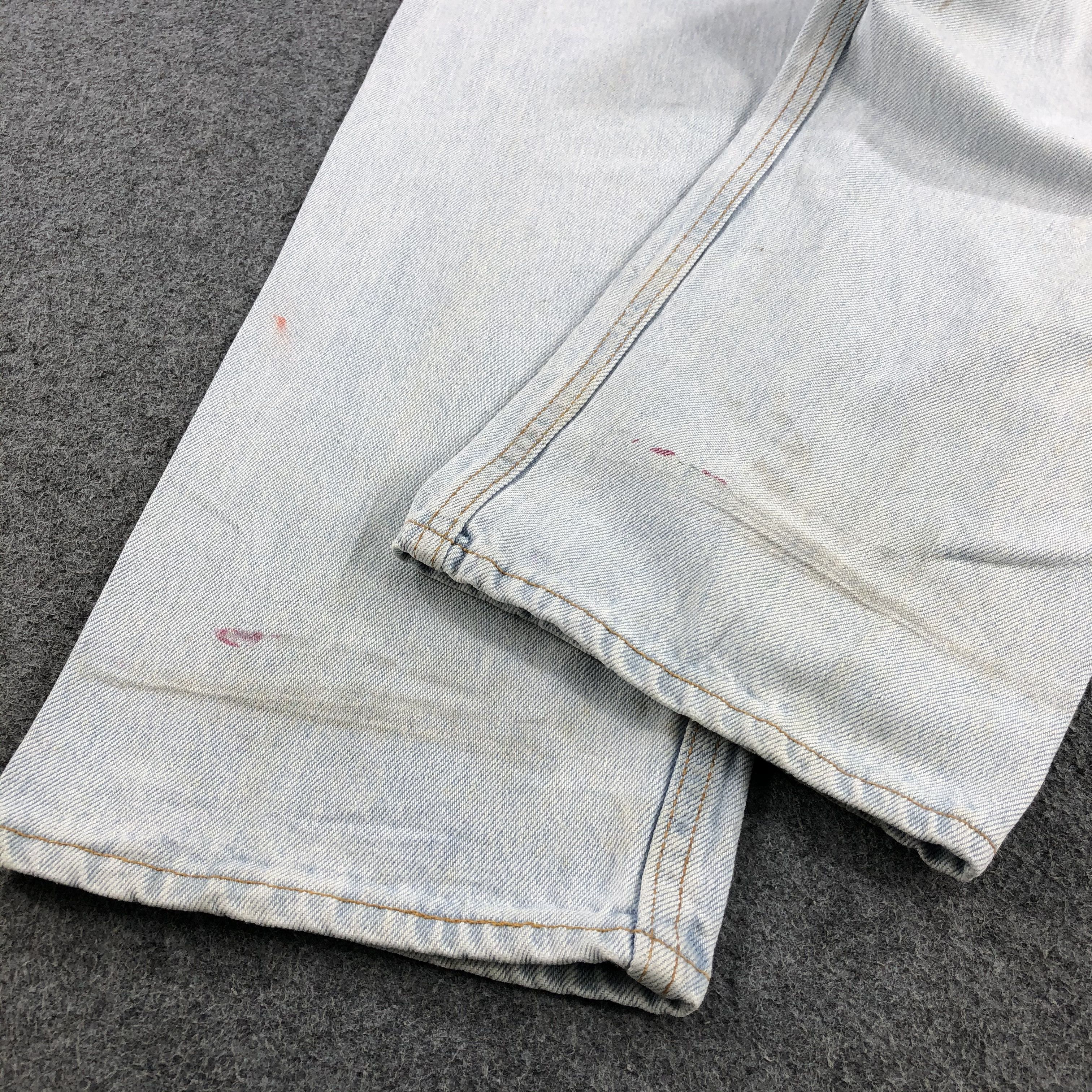 Levi's Vintage 90s Levis 501 Jeans Light Wash Denim KJ315 Size US 30 / EU 46 - 6 Thumbnail