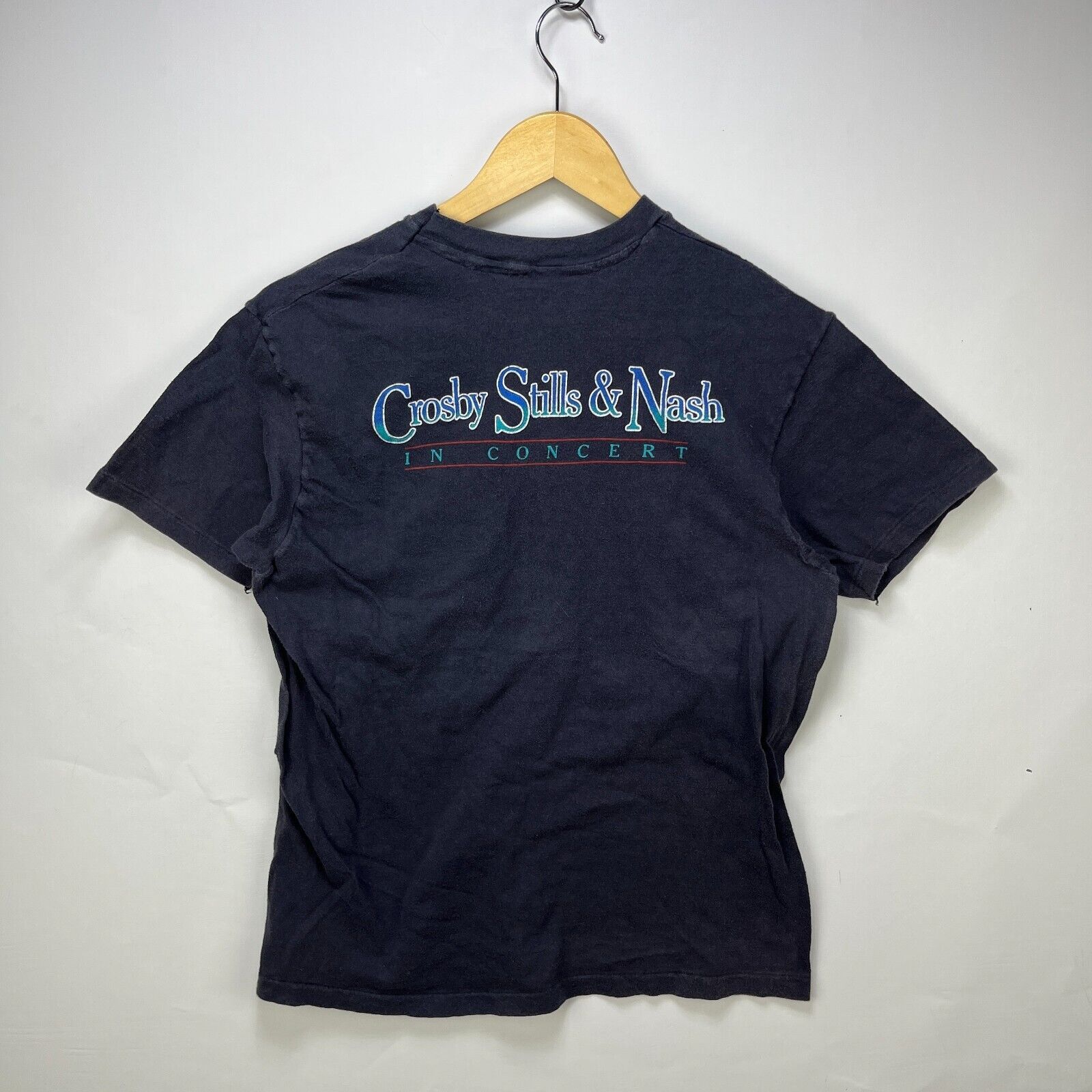 Vintage 80s Crosby Stills & Nash Concert Band Med-Large 1984