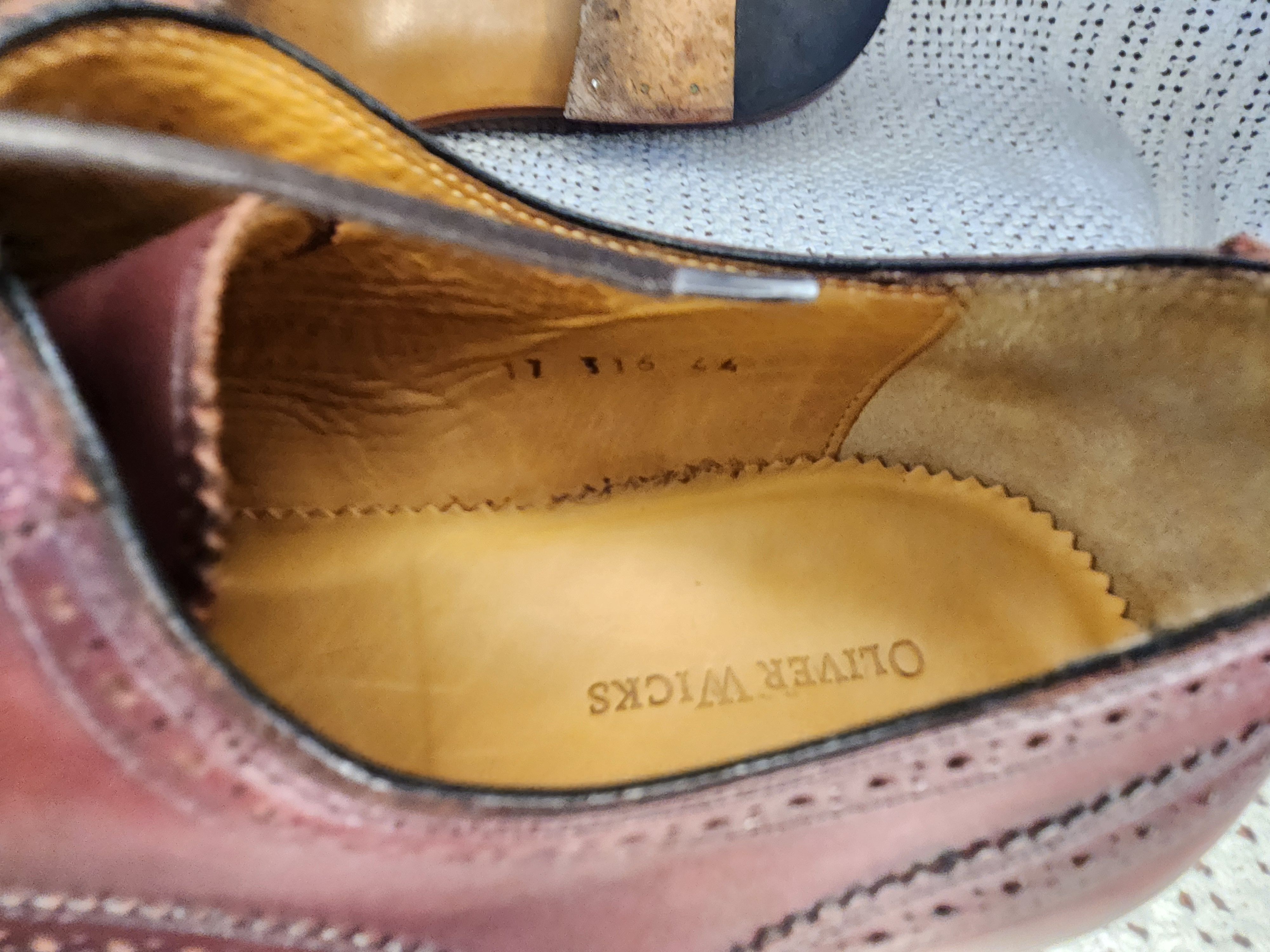 Other OLIVER WICKS WINGTIP BROGUE Size US 10.5 / EU 43-44 - 9 Thumbnail
