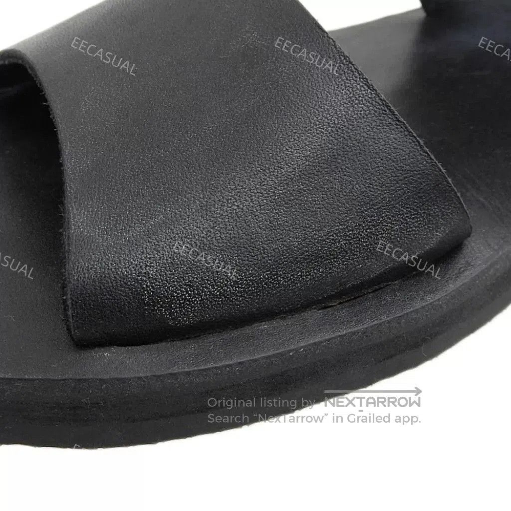 Yohji Yamamoto Yohji Yamamoto Black Leather Sandals. Size US 7 / EU 40 - 2 Thumbnail