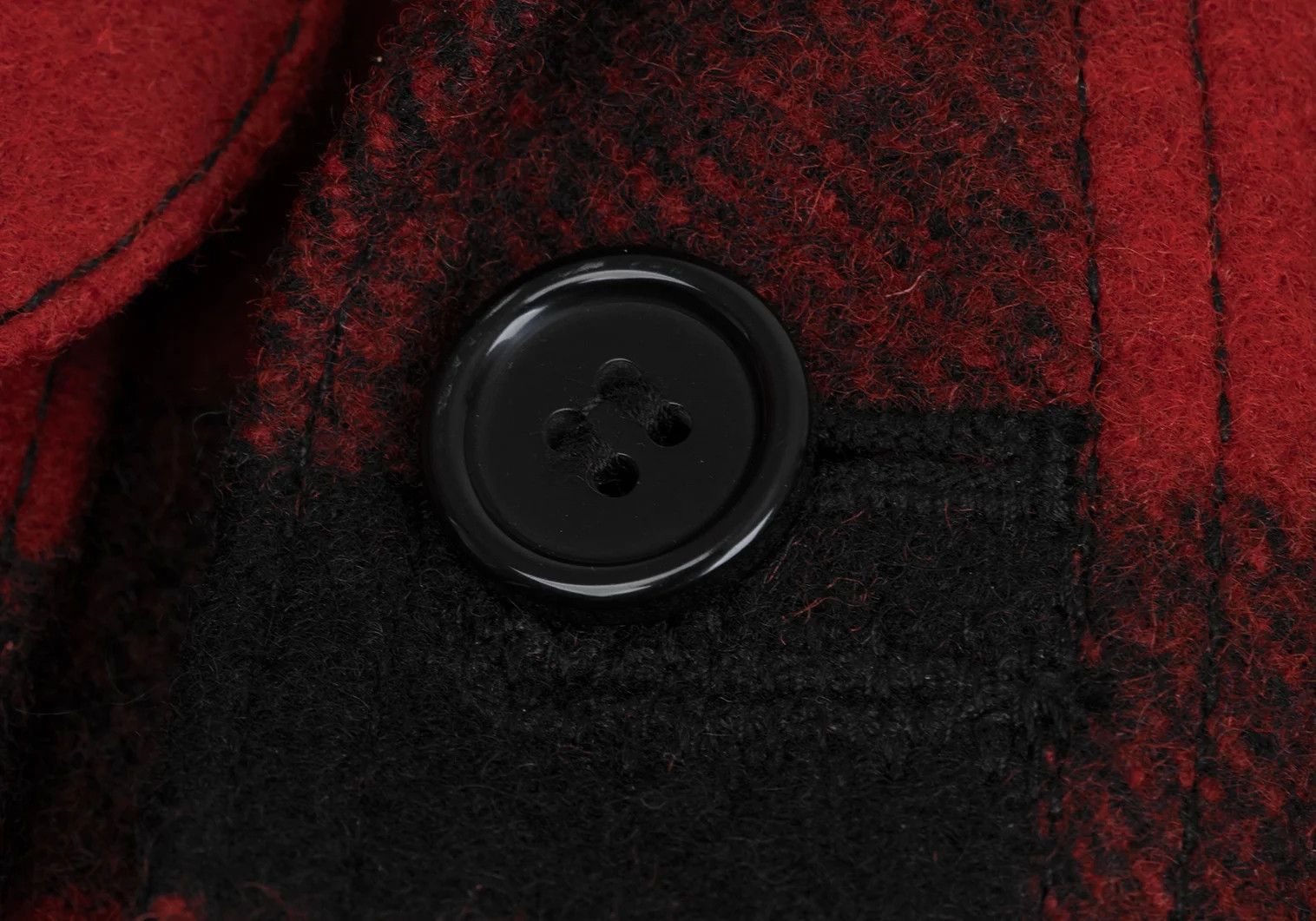 Junya Watanabe Red and Black Gingham Check Leather Elbow Patch Jacket Size US S / EU 44-46 / 1 - 6 Thumbnail