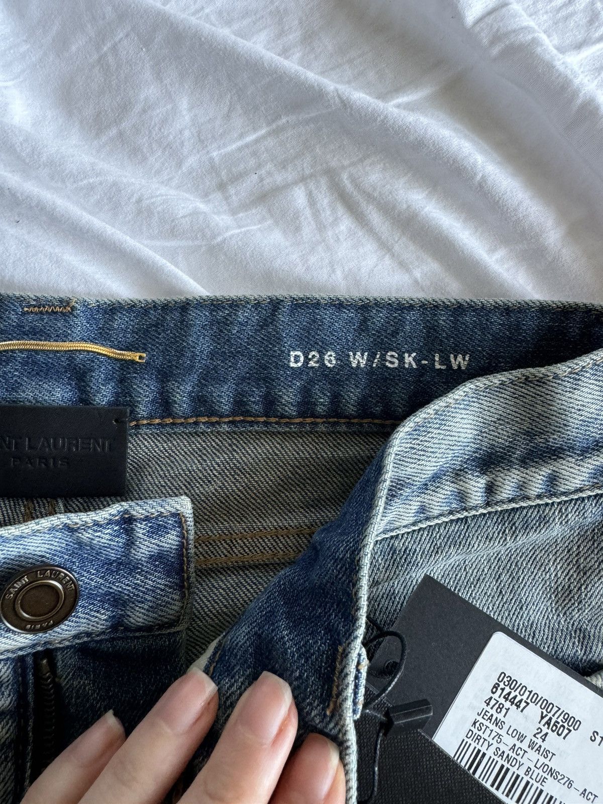 Saint Laurent Paris × Yves Saint Laurent Saint Laurent Skinny Jeans Size 24" / US 00 / IT 34 - 4 Thumbnail