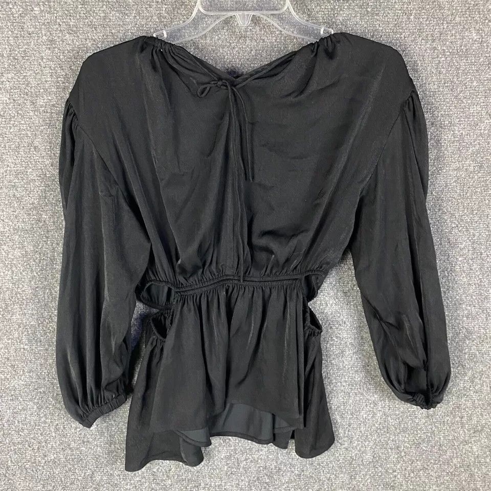 Joe's Joe's Blouse Women's Small Long Sleeve Black New With Tags S Size S / US 4 / IT 40 - 6 Thumbnail