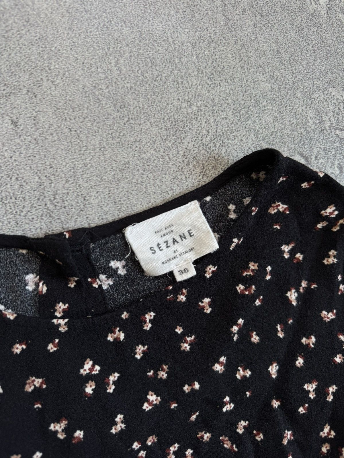 Sezane Sezane Floral Print Button Blouse Multicolor Long Sleeve Top Size XS / US 0-2 / IT 36-38 - 6 Thumbnail