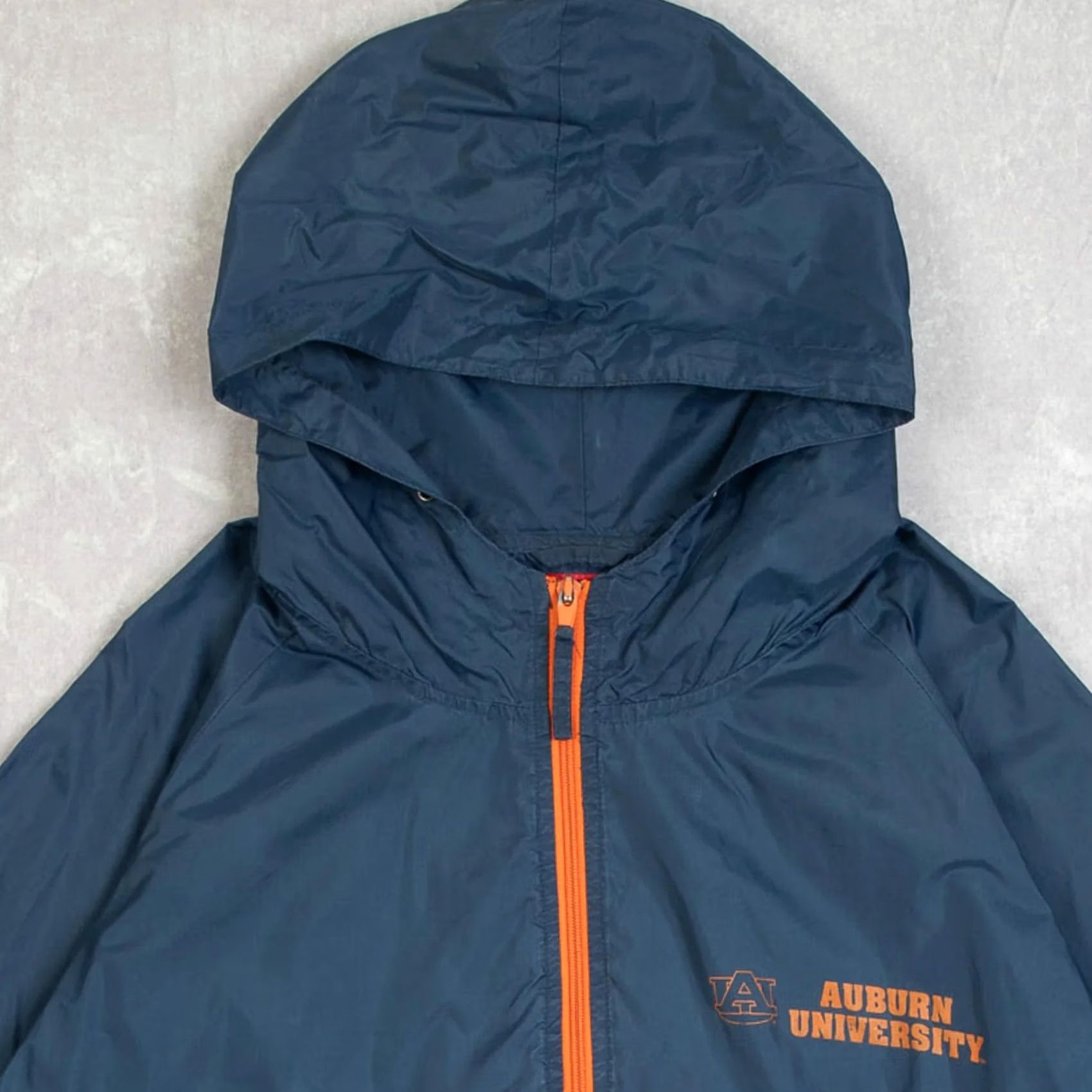 Pro Player Pro Player Men's Vintage 1990s Navy Blue Hooded Windbreaker Jacket Large Size US L / EU 52-54 / 3 - 3 Thumbnail