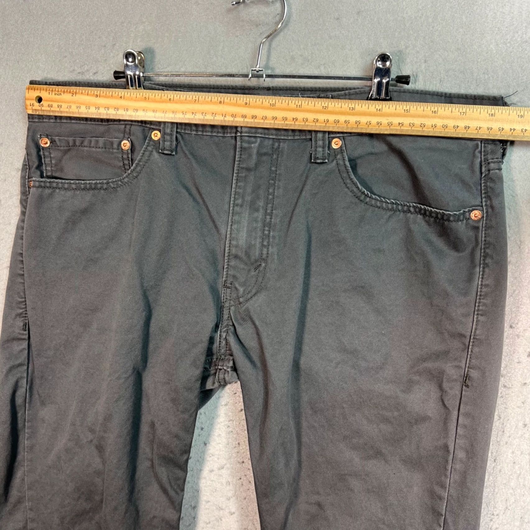 Levi's Levi's 511 Jeans Slim Gray 36x30 Mens Denim Cotton 5-Pocket Regular Inseam 29in Vintage No - Levi's 500 Series - Size 36 Adult Mens Size US 36 / EU 52 - 6 Thumbnail