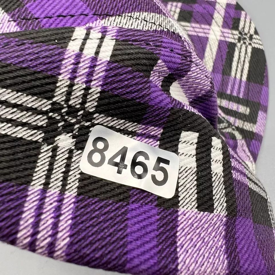 Jordan Brand Air Jordan Hat Men 7 3/8 Purple Plaid Jumpman Fitted Cap Size ONE SIZE - 8 Thumbnail