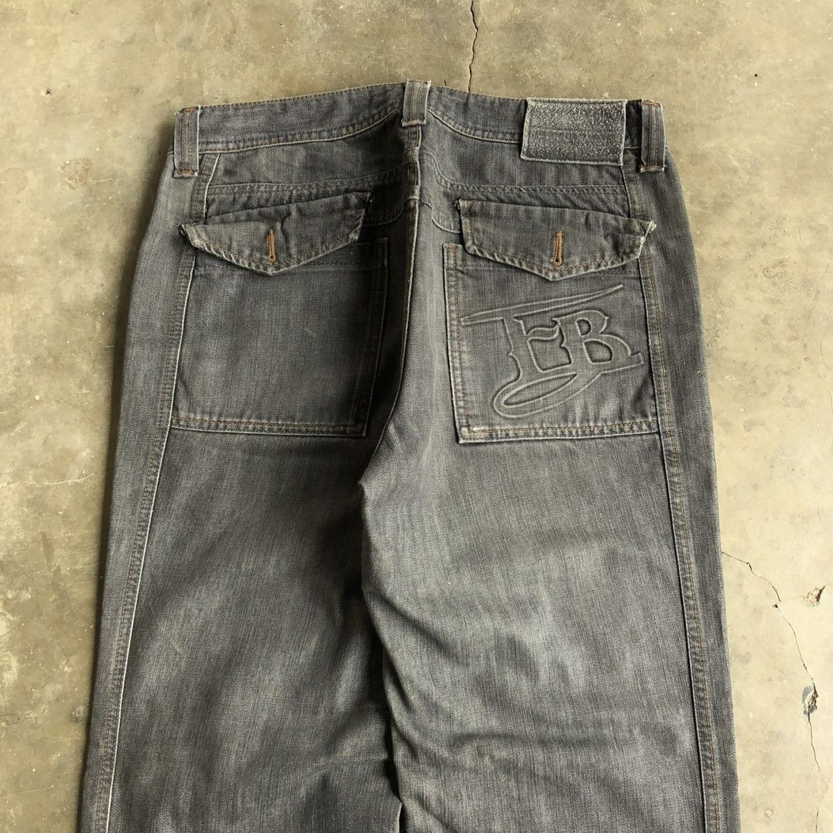 Fubu Vintage Fubu Collection Washed Jeans Pants Charcoal Y2k Size US 34 / EU 50 - 9 Thumbnail